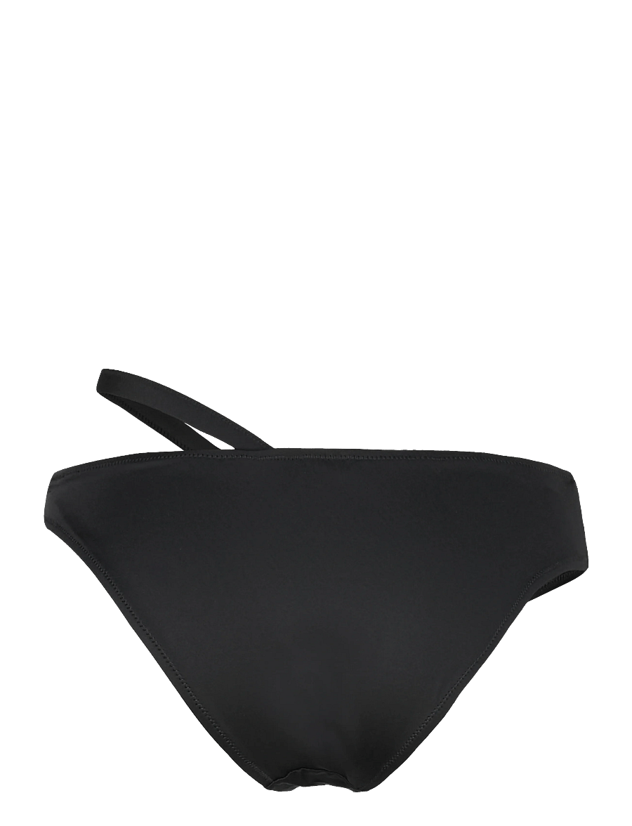 Monki - Strappy high waist bikini bottom - bikini z wysokim stanem - black dark - 1