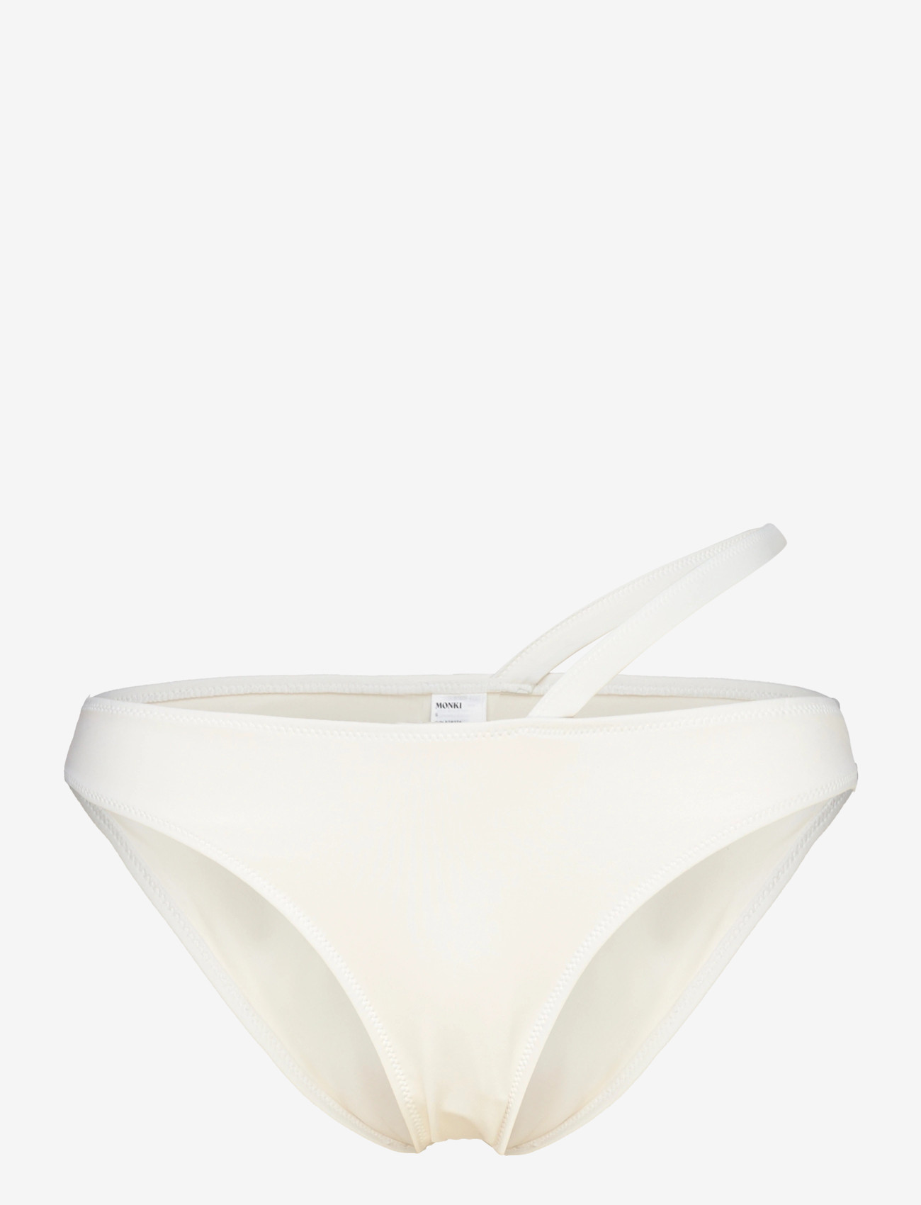 Monki - Strappy high waist bikini bottom - kõrge pihaga bikiinid - white light - 0