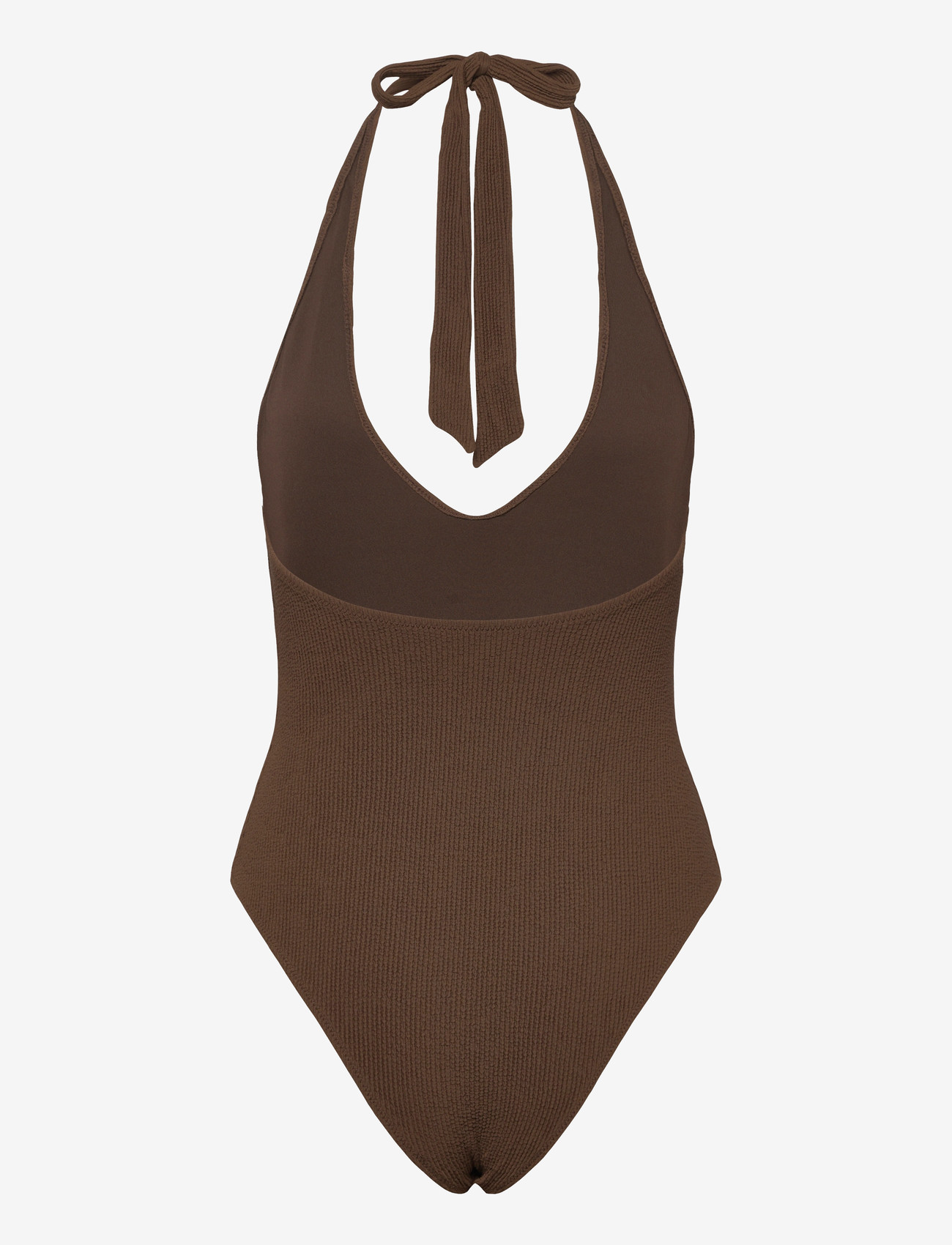 Monki - Seersucker Swimsuit - trikood - brown dark - 1