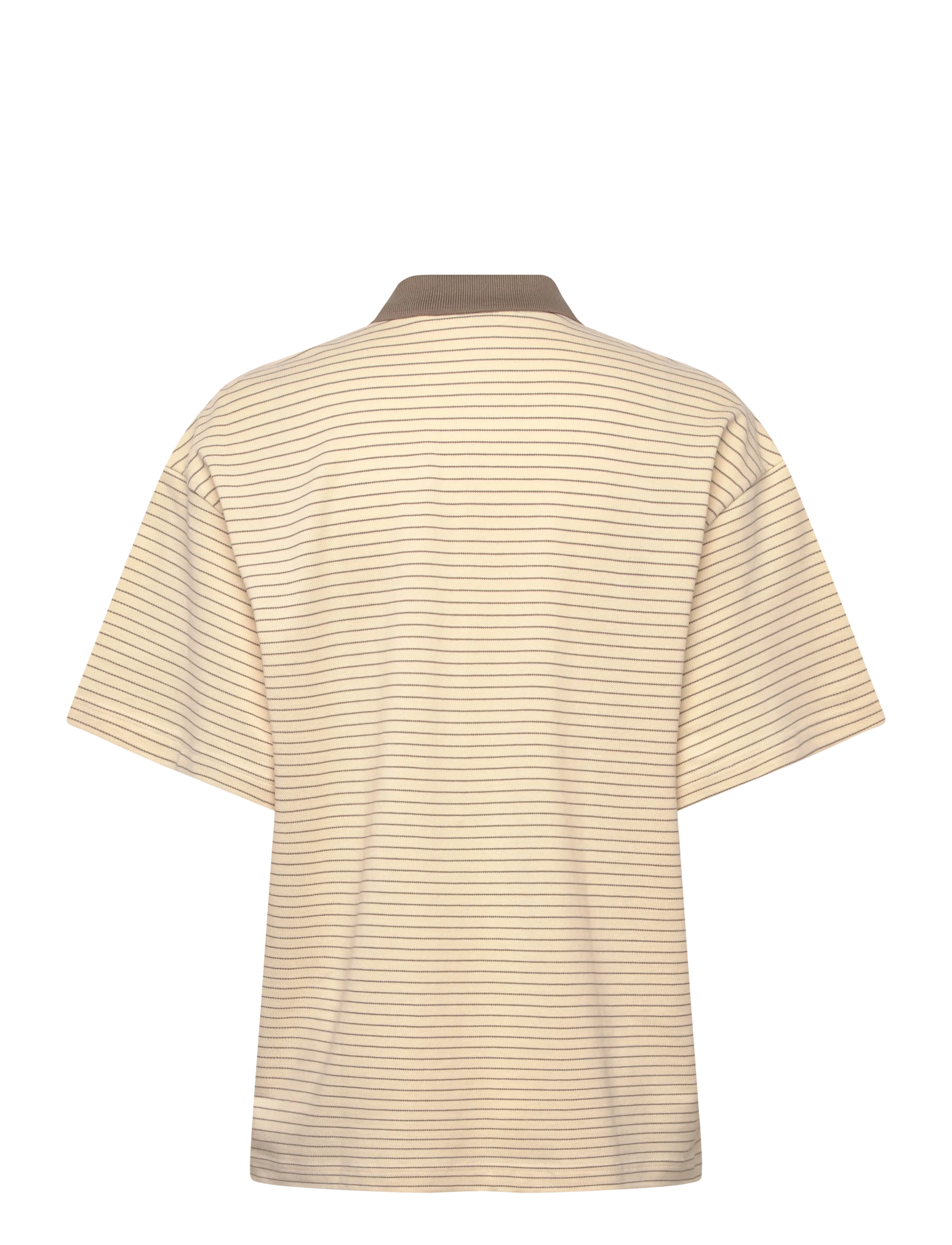 Monki - Short-sleeved polo t-shirt - polosärgid - yellow dusty light - 1