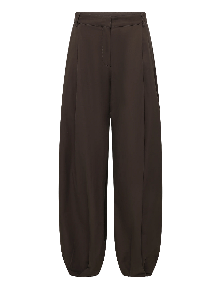 Monki - Balloon Trousers - barrel-püksid - brown dark - 1