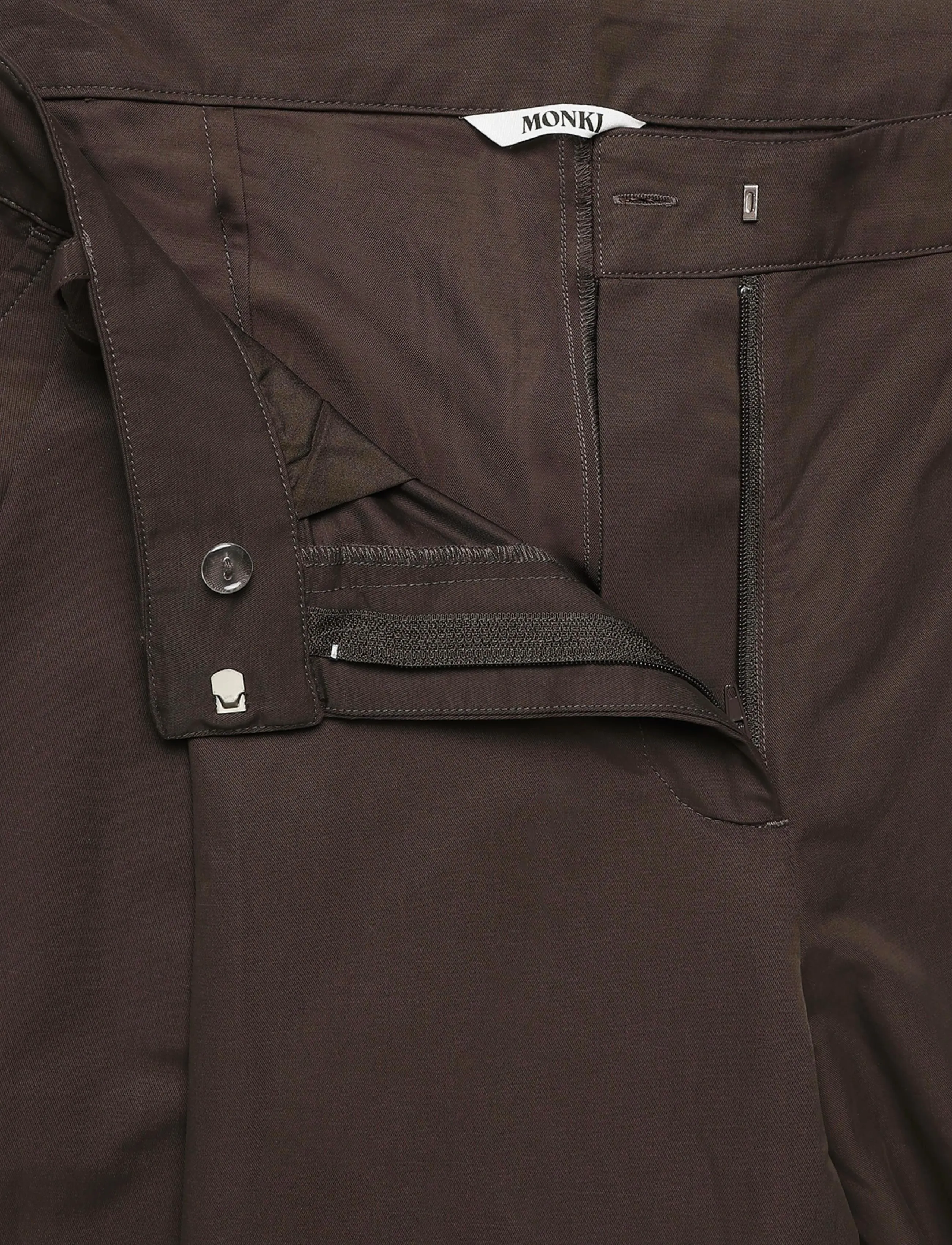 Monki - Balloon Trousers - barrel-püksid - brown dark - 3
