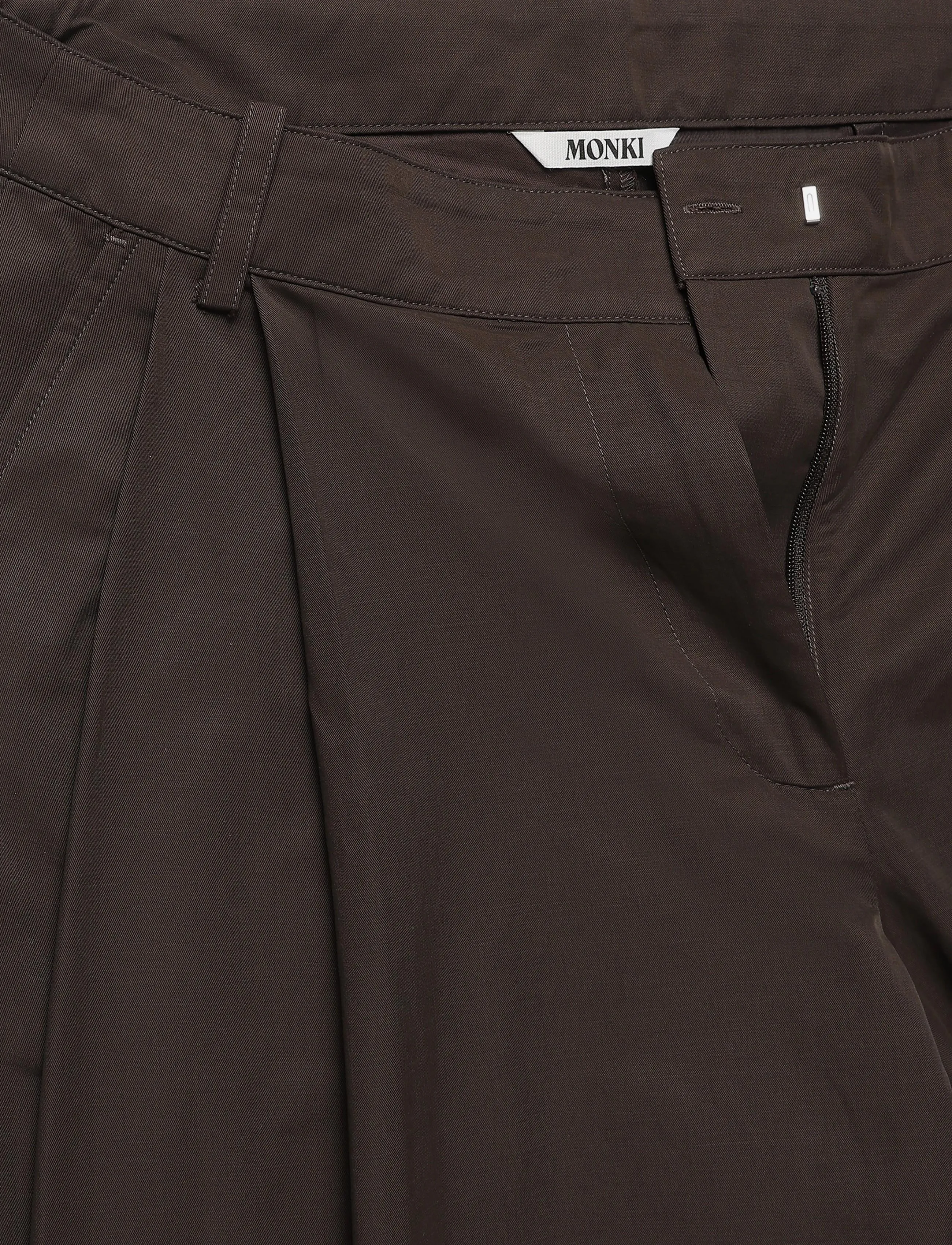 Monki - Balloon Trousers - barrel-püksid - brown dark - 4