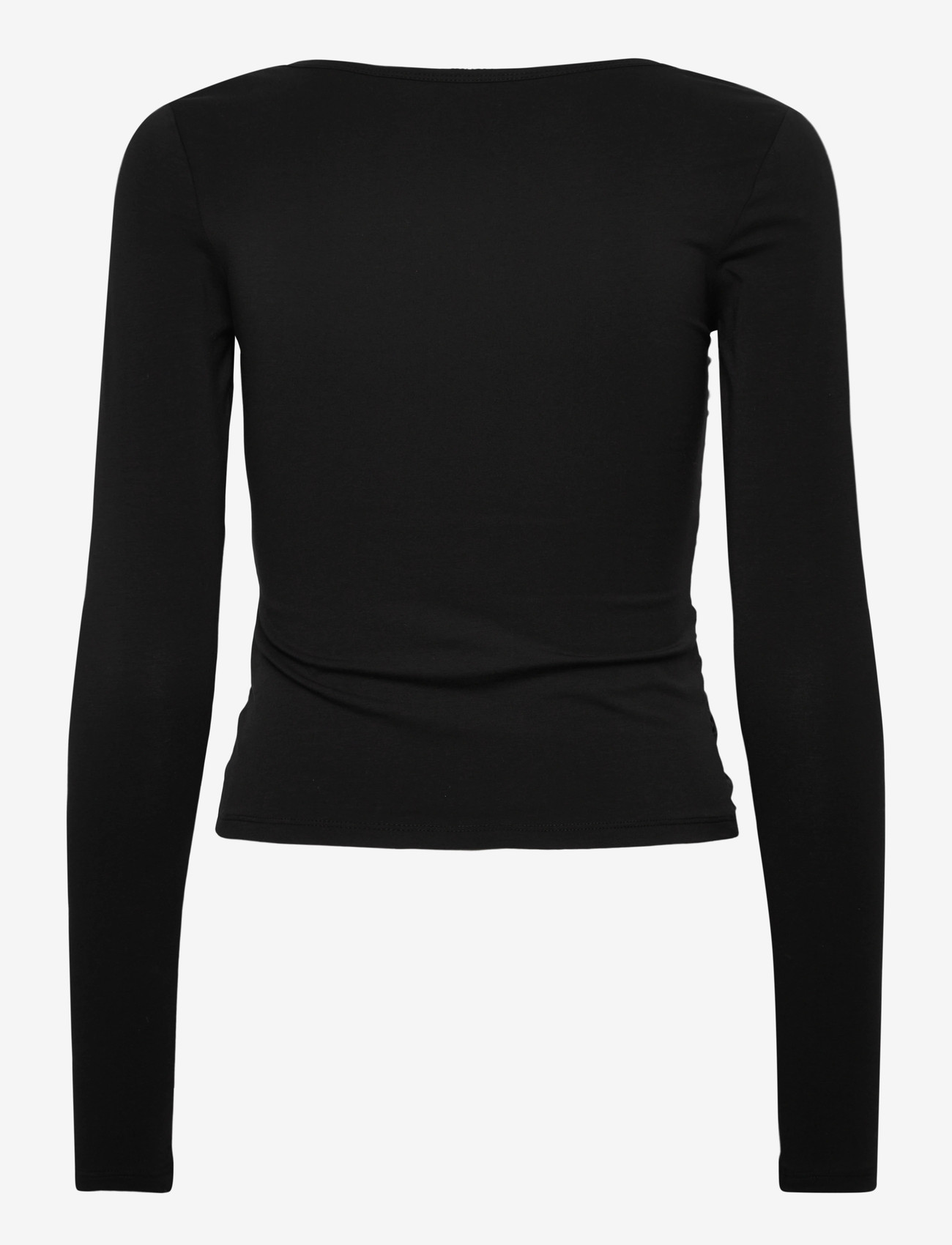 Monki - BELLE B RUCHED V-NECK CARDIGAN - kardiganid - black dark - 1