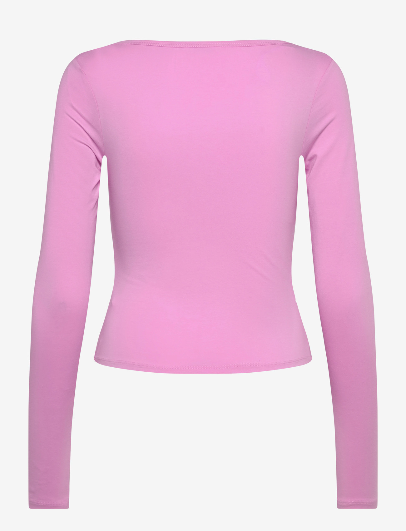 Monki - BELLE B RUCHED V-NECK CARDIGAN - cardigans - pink medium - 1