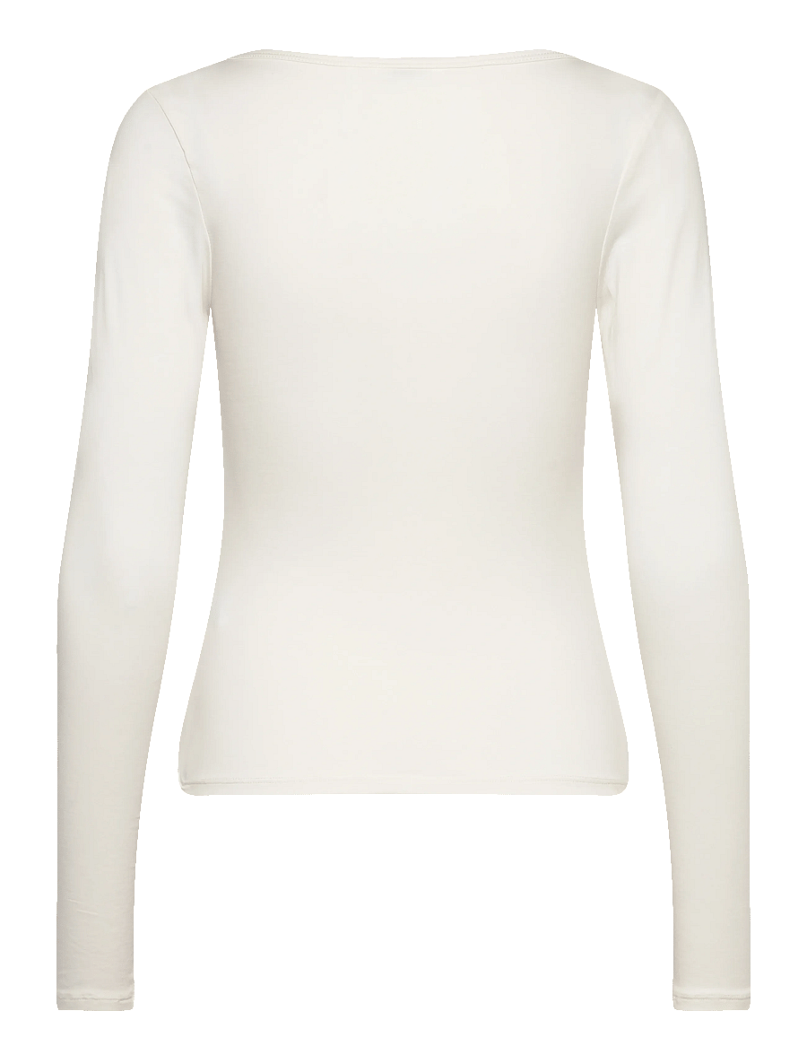 Monki - BELLE B RUCHED V-NECK CARDIGAN - cardigans - white dusty light - 1
