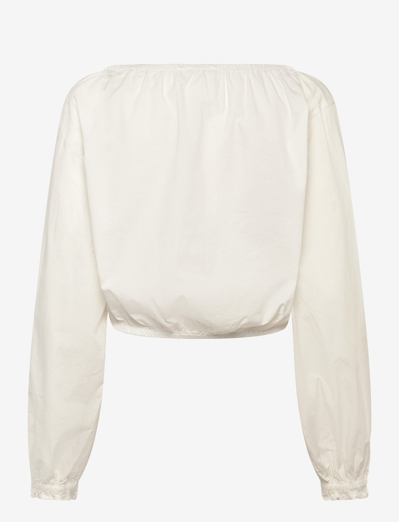 Monki - Baloon Sleeve Blouse - langærmede bluser - white dusty light - 1
