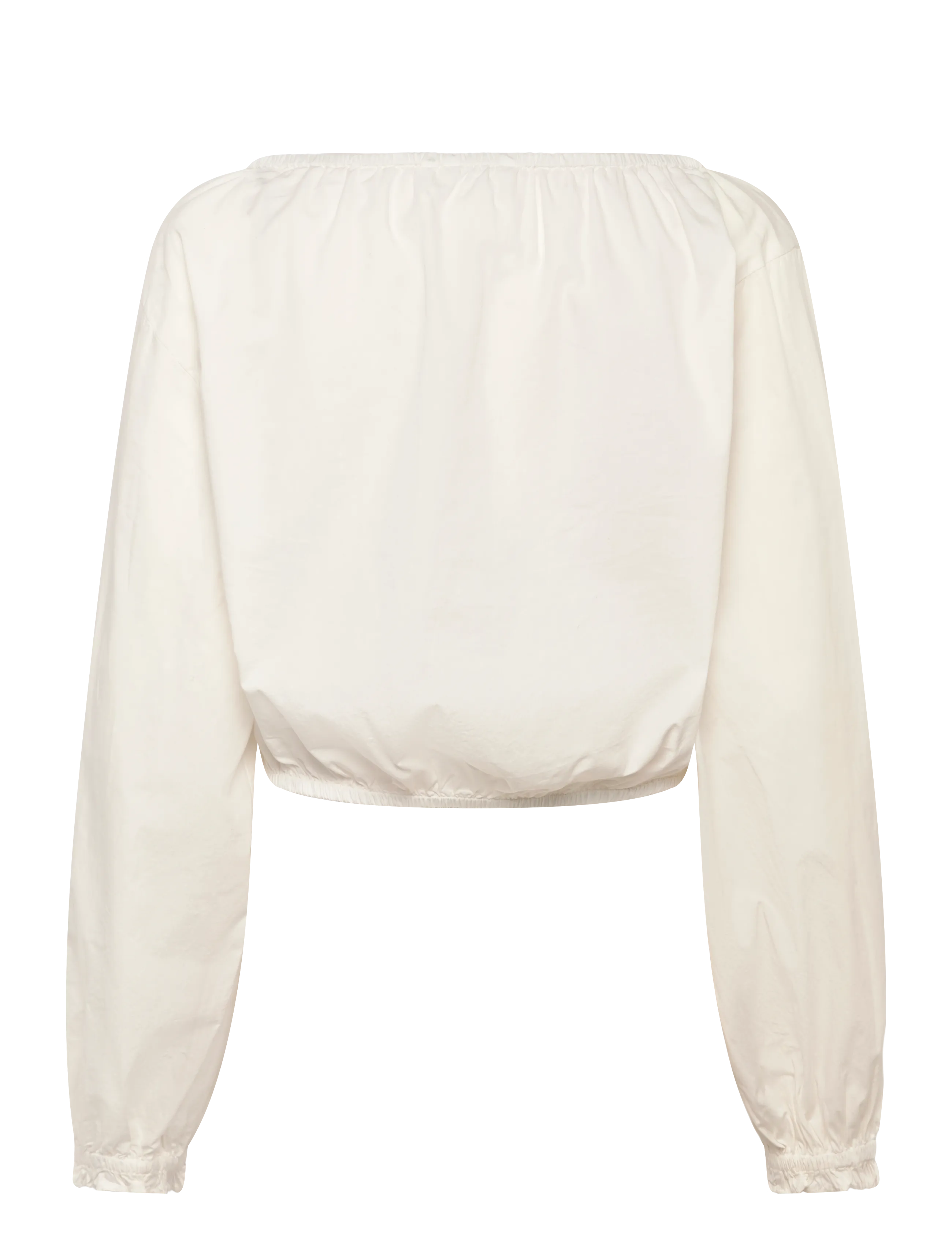 Monki - Baloon Sleeve Blouse - langärmelige blusen - white dusty light - 1