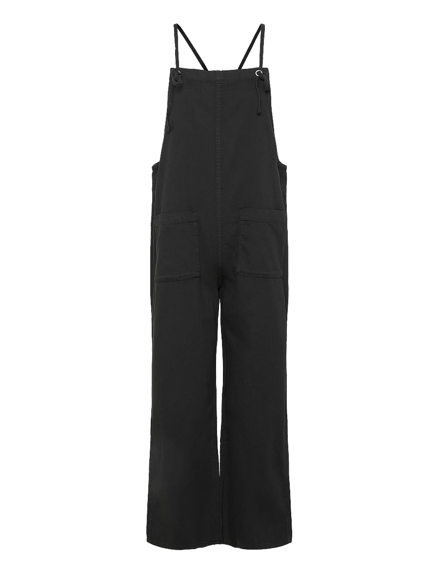 Monki - Twill dungaree - modetrender - denim black dark - 1