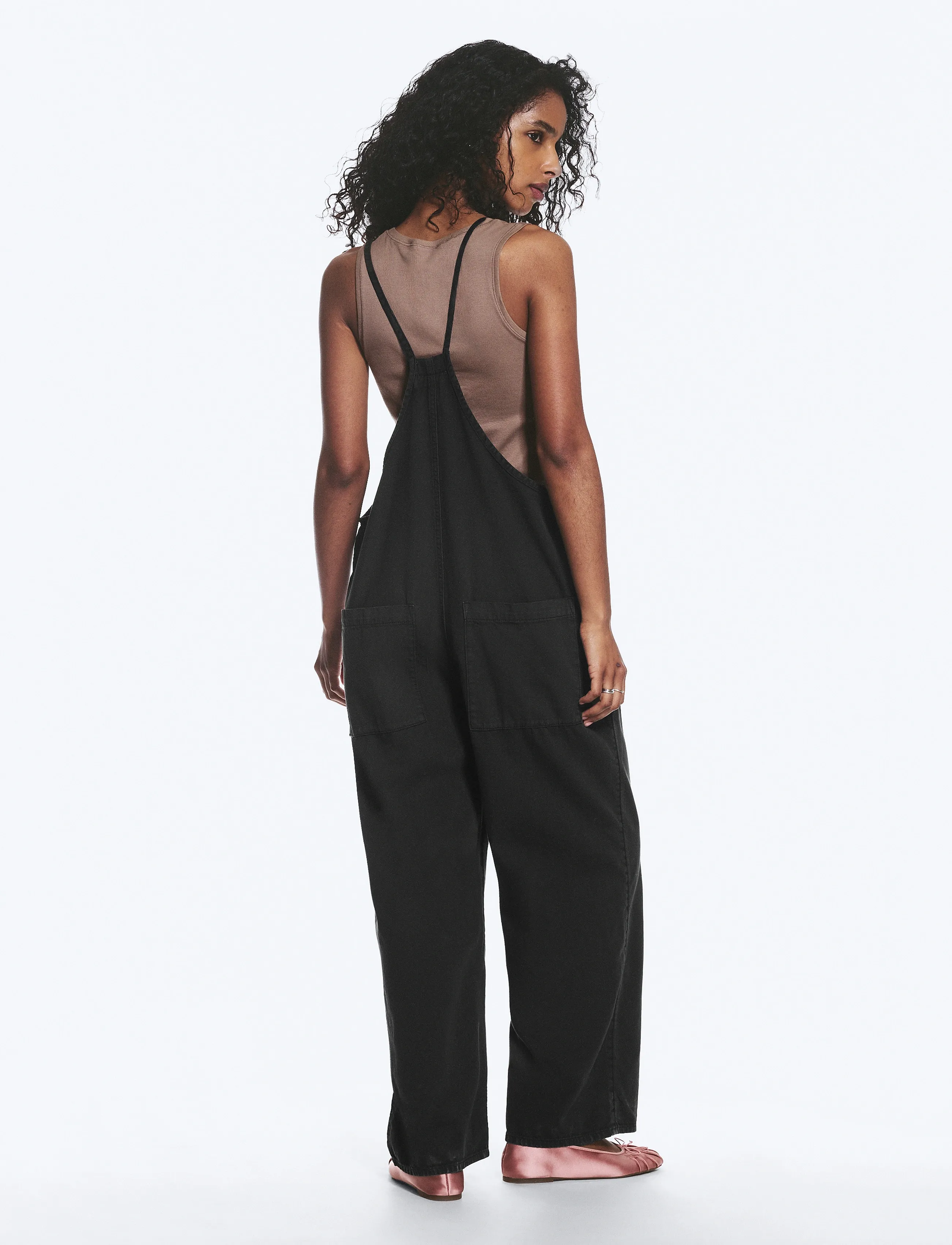 Monki - Twill dungaree - mode trends - denim black dark - 5