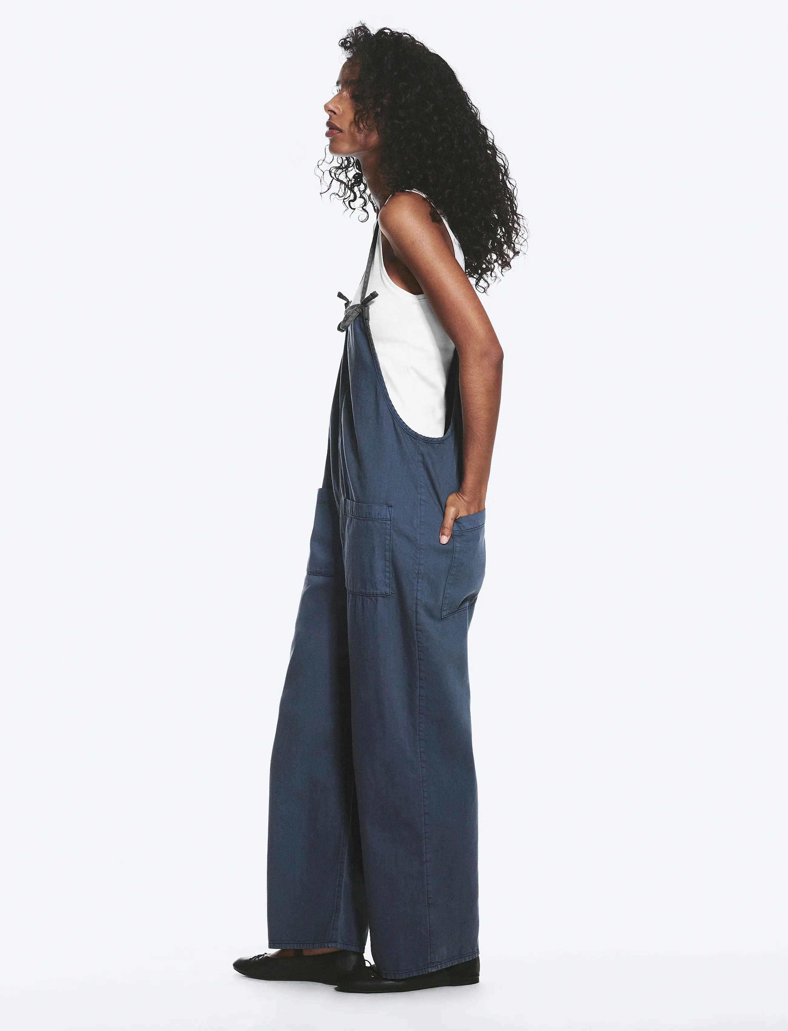 Monki - Twill dungaree - fashion trends - denim blue medium - 4