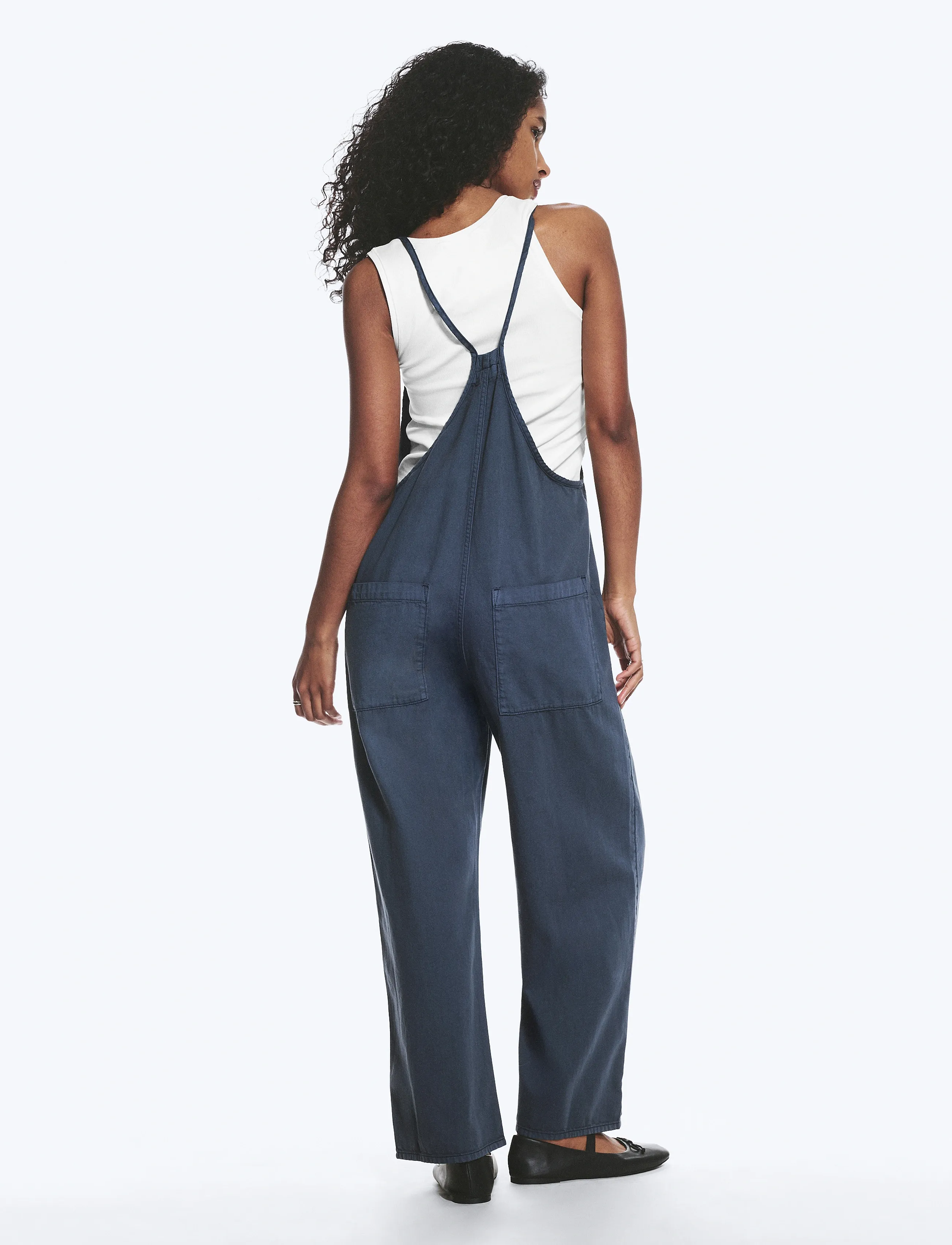 Monki - Twill dungaree - fashion trends - denim blue medium - 5