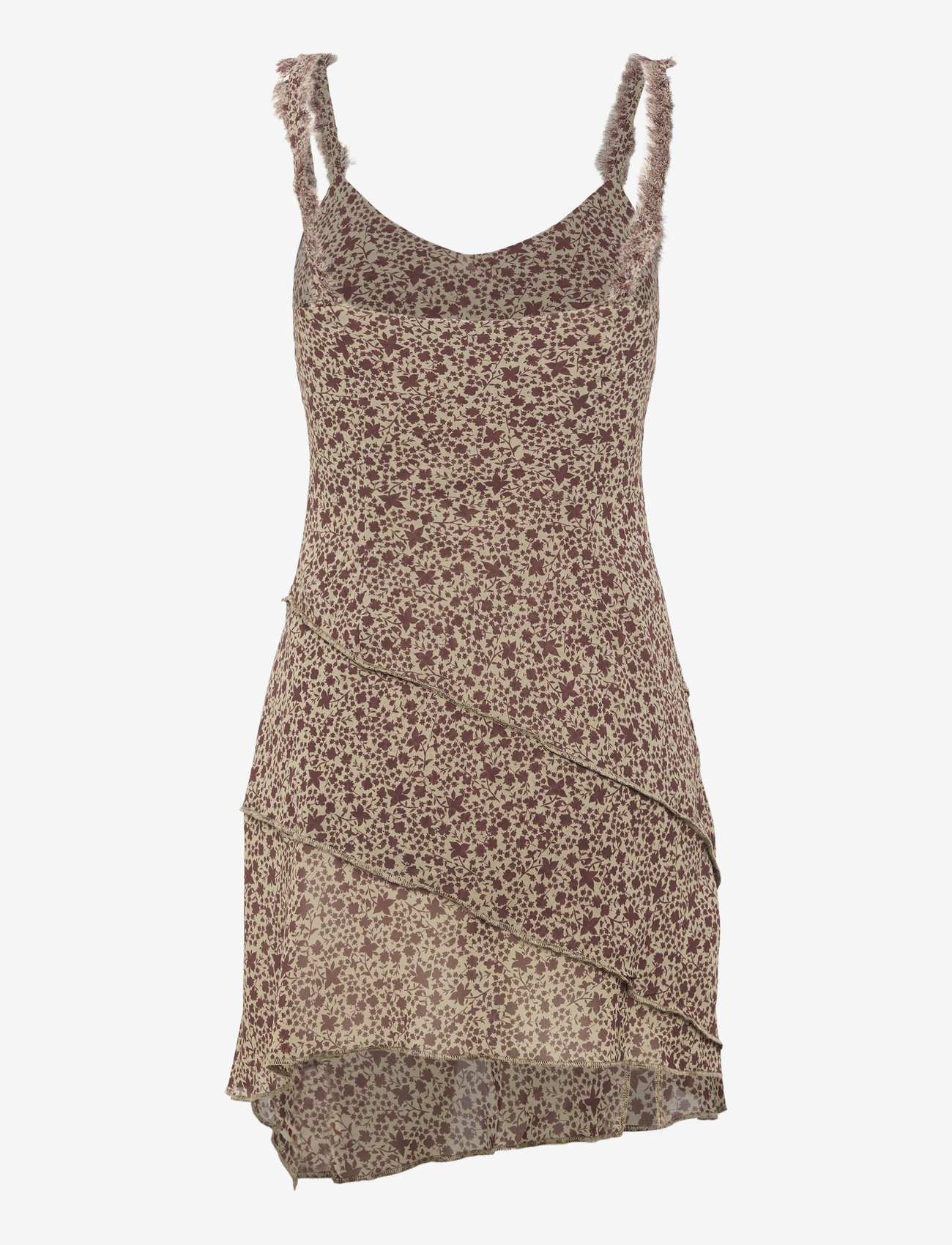Monki - Flouncy dress - short dresses - khaki green dusty light - 1