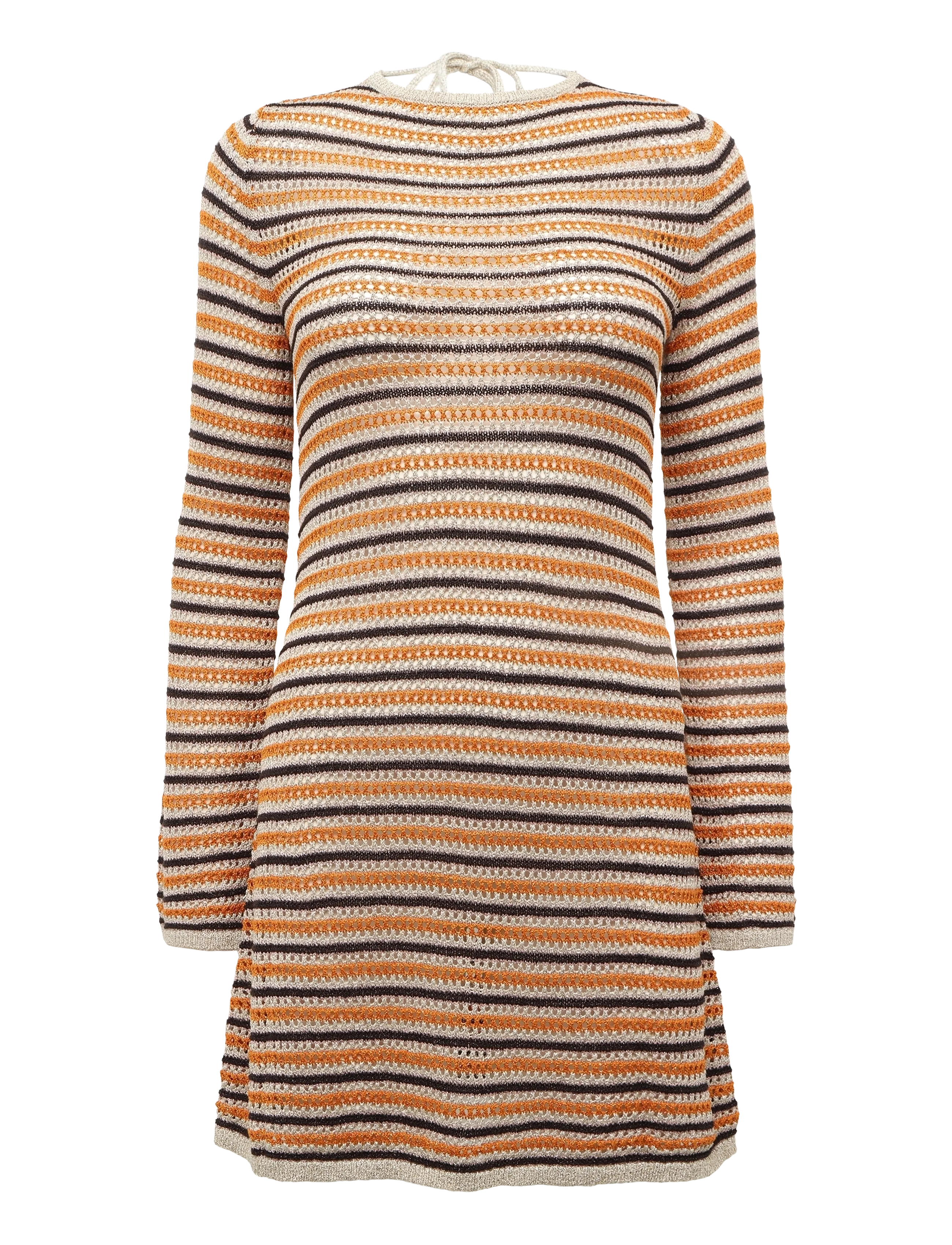 Monki Knitted Open-Back Dress, XS, Dresses, Orange - Short Frauen