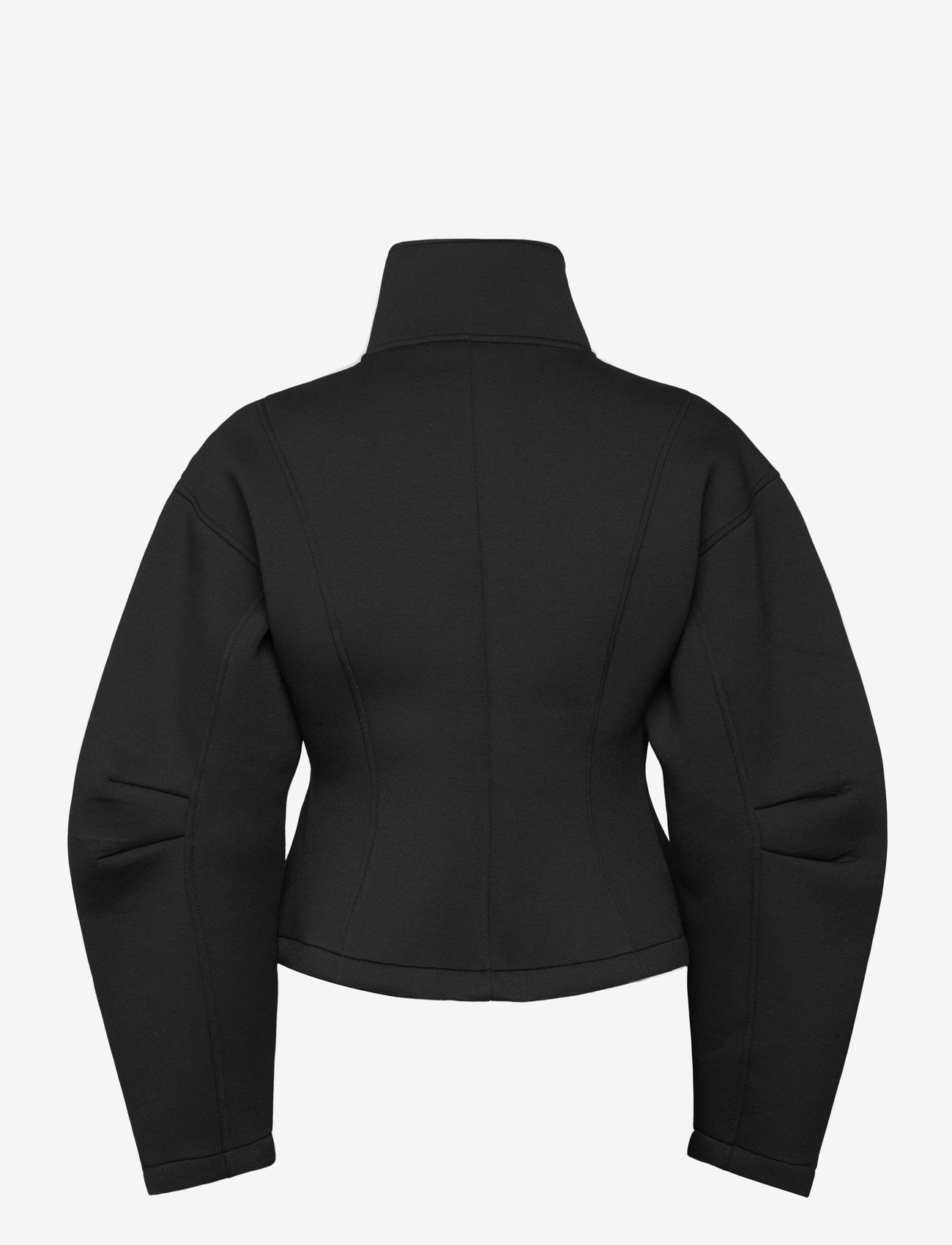 Monki - Volume scuba jacket - spring jackets - black dark - 1