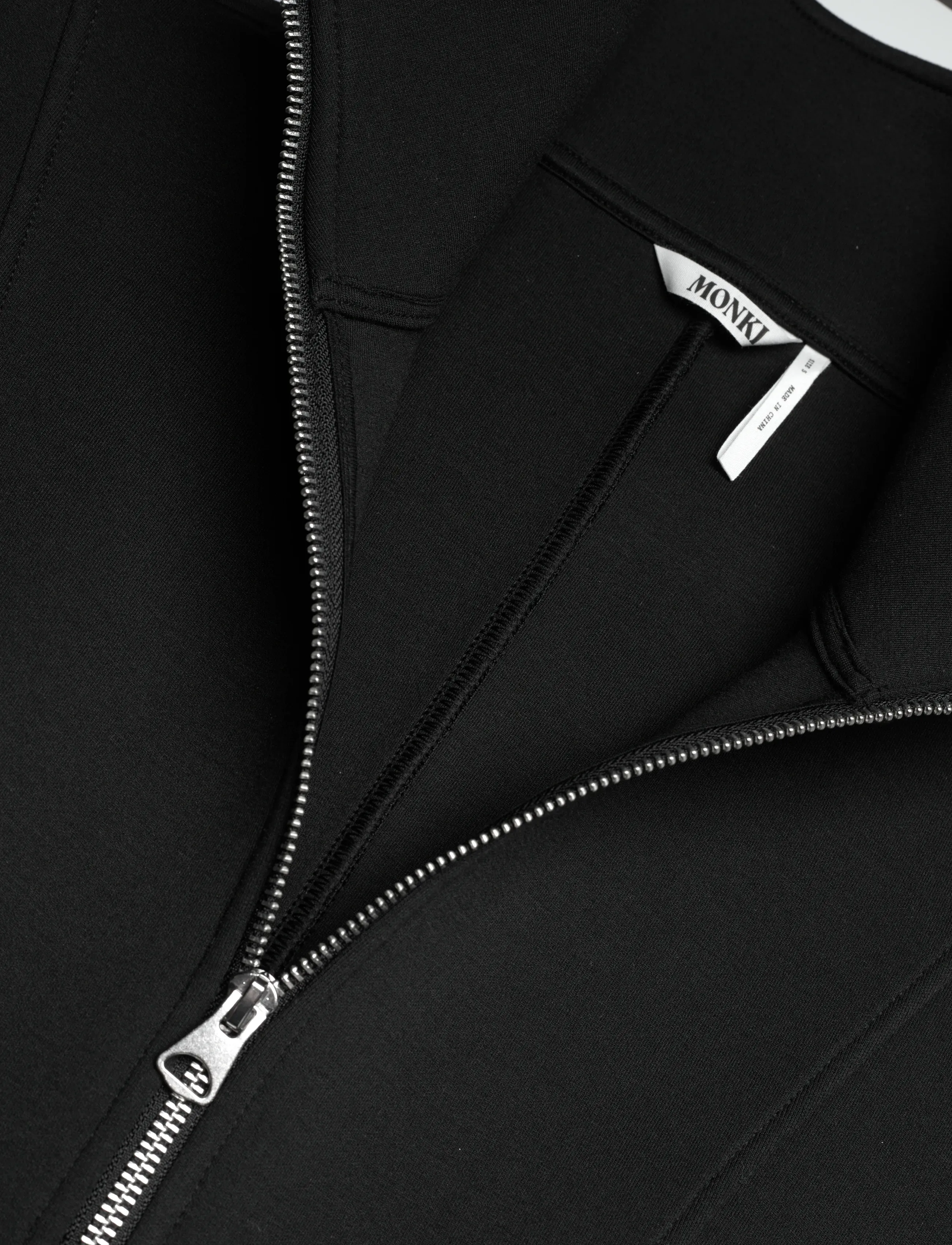 Monki - Volume scuba jacket - vårjackor - black dark - 2