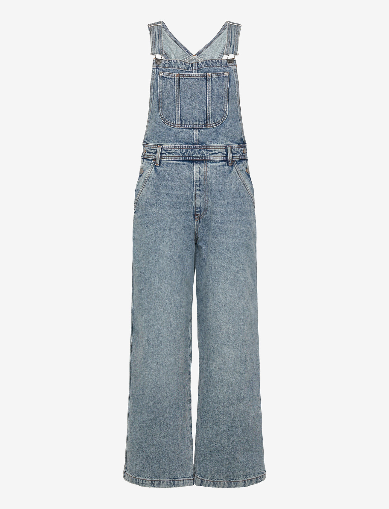 Monki - Denim dungaree - modetrender - denim blue light - 0