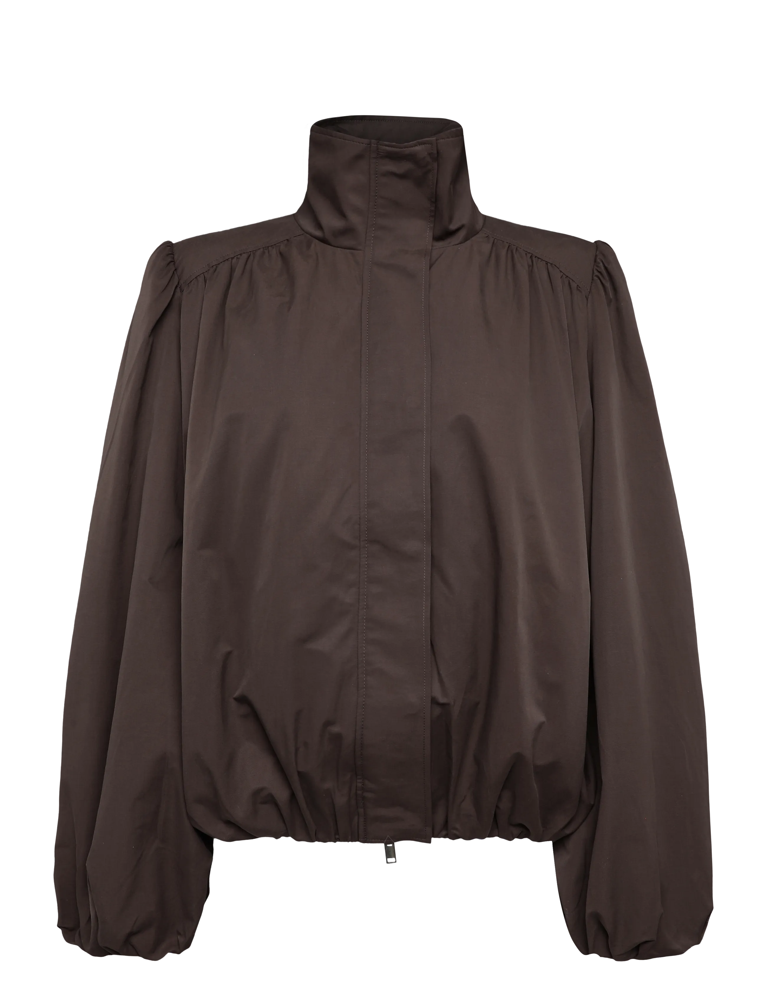 Monki Faux fur collar jacket - Jackets & Coats - BROWN DARK / brown