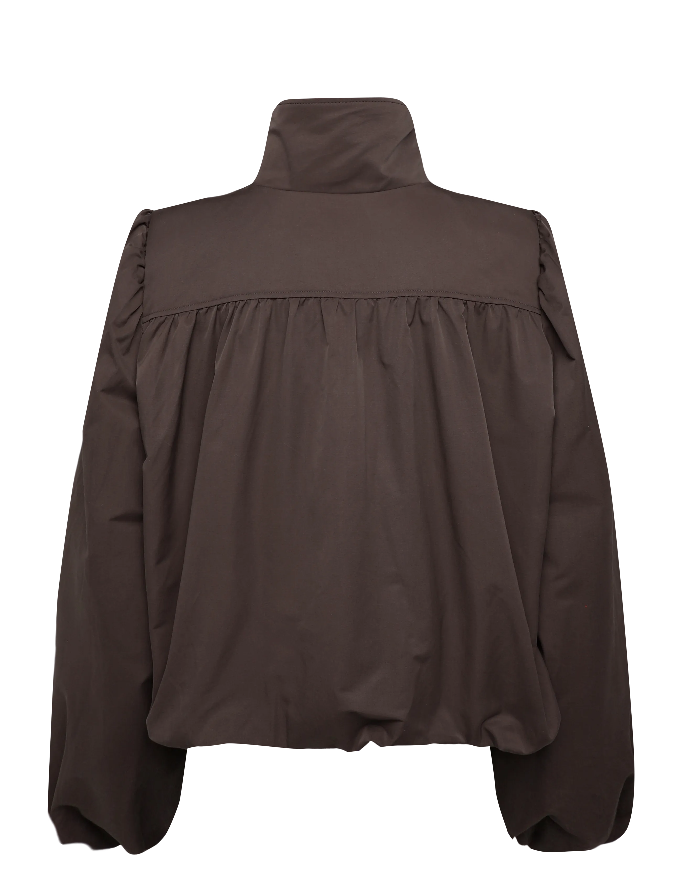 Monki - Faux fur collar jacket - brown dark - 1