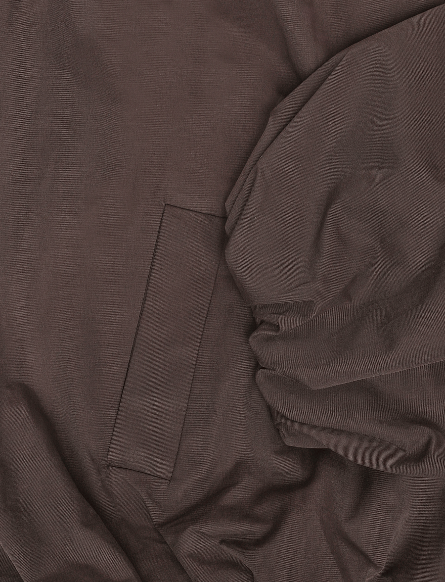 Monki - Oversized Funnel‑Neck Track Jacket - Õhukesed jakid - brown dark - 3