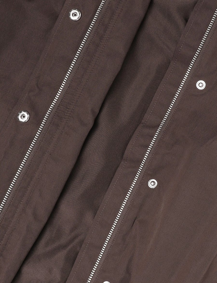 Monki - Oversized Funnel‑Neck Track Jacket - Õhukesed jakid - brown dark - 4