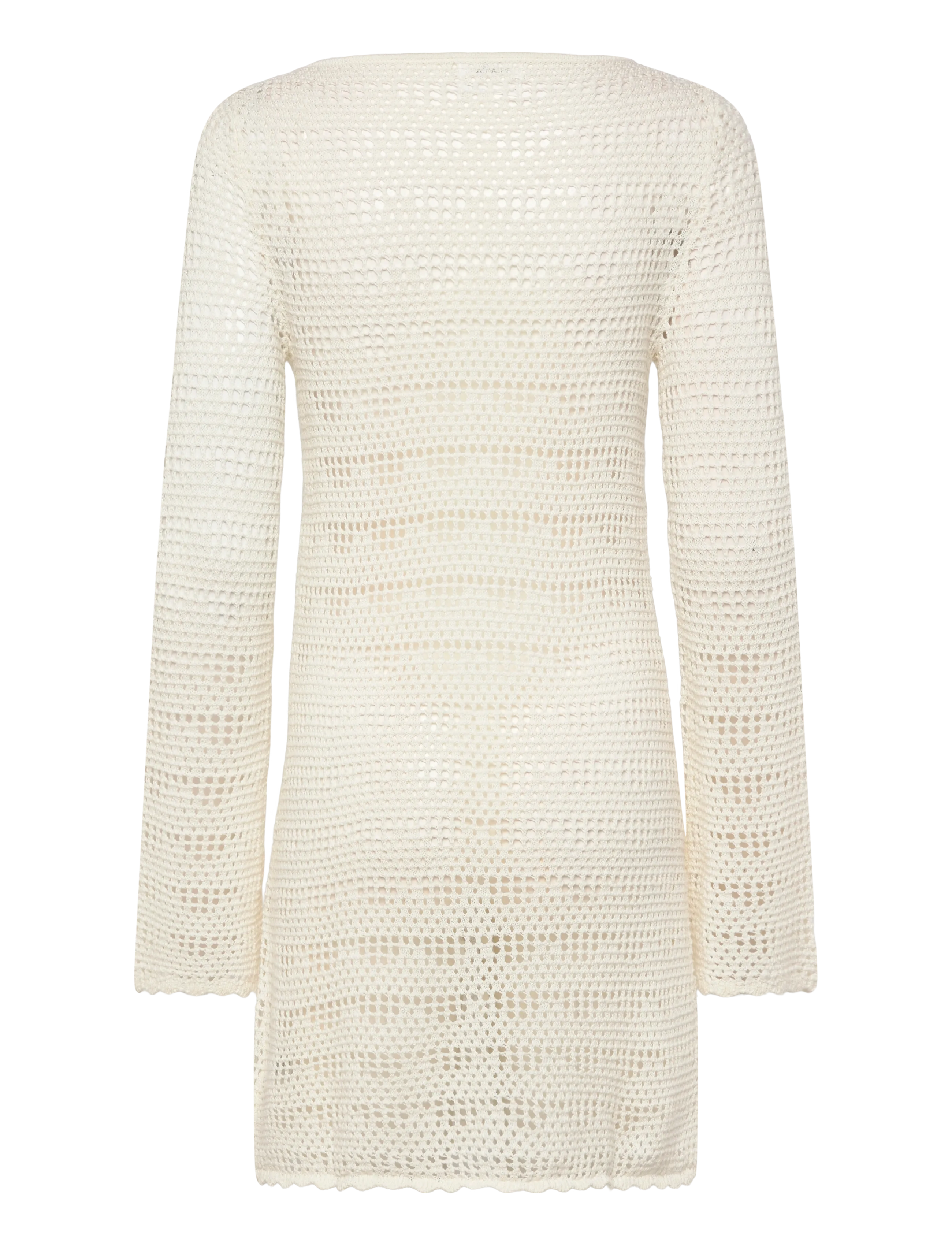 Monki - Longsleeved knitted dress - gebreide jurken - white dusty light - 1