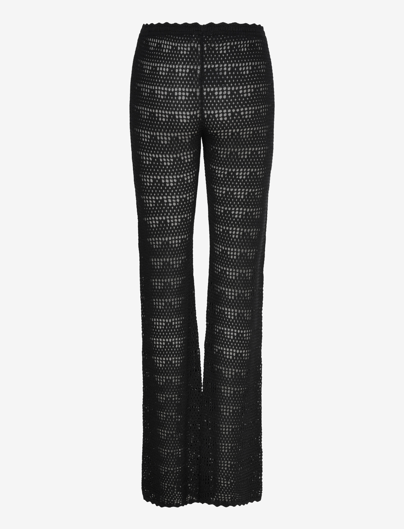 Monki - Knitted trousers - flare bukser - black dark - 1