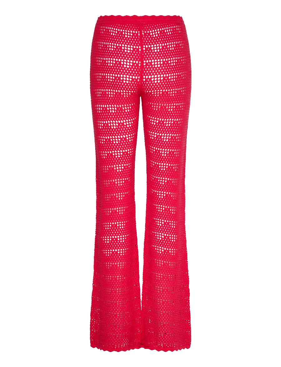 Monki - Knitted trousers - schlaghosen - red bright - 1
