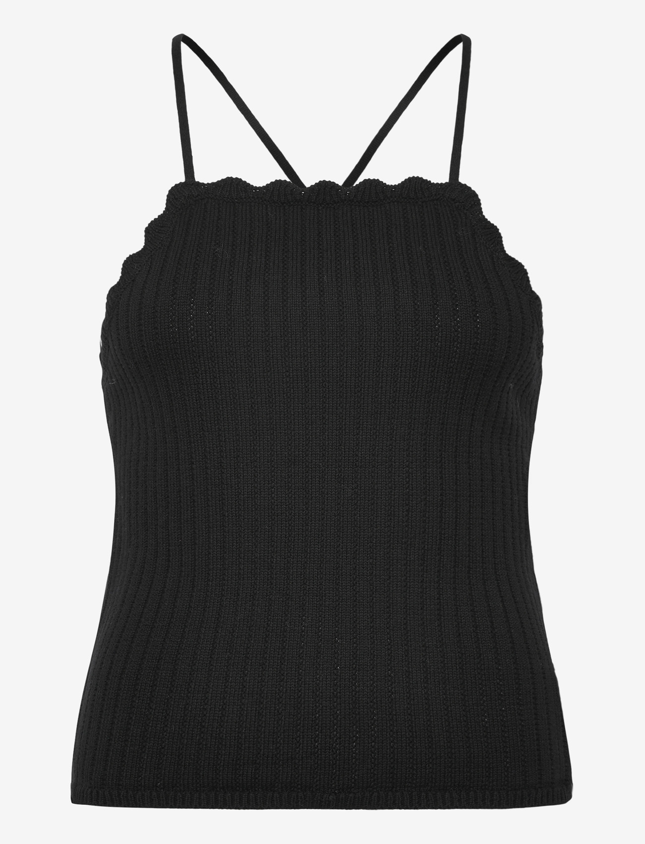 Monki - Open back knitted top - tanktops - black dark - 0