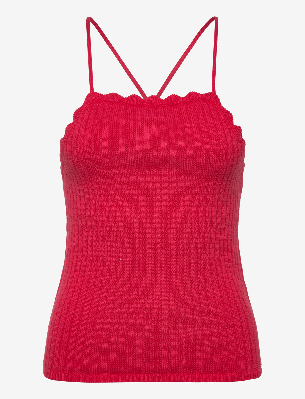 Monki - Open back knitted top - sleeveless tops - red bright - 0