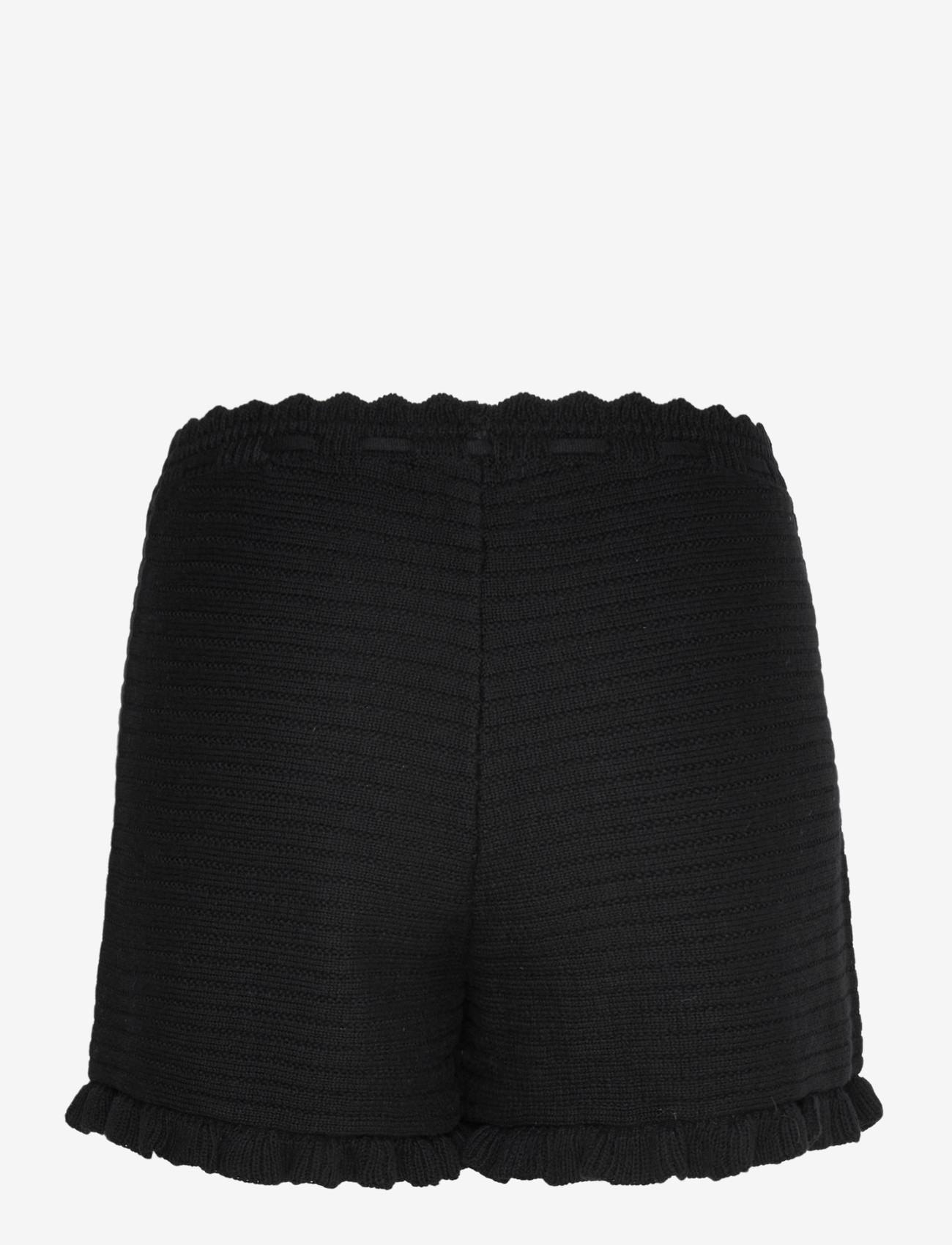 Monki - Mini knitted shorts - casual shorts - black dark - 1