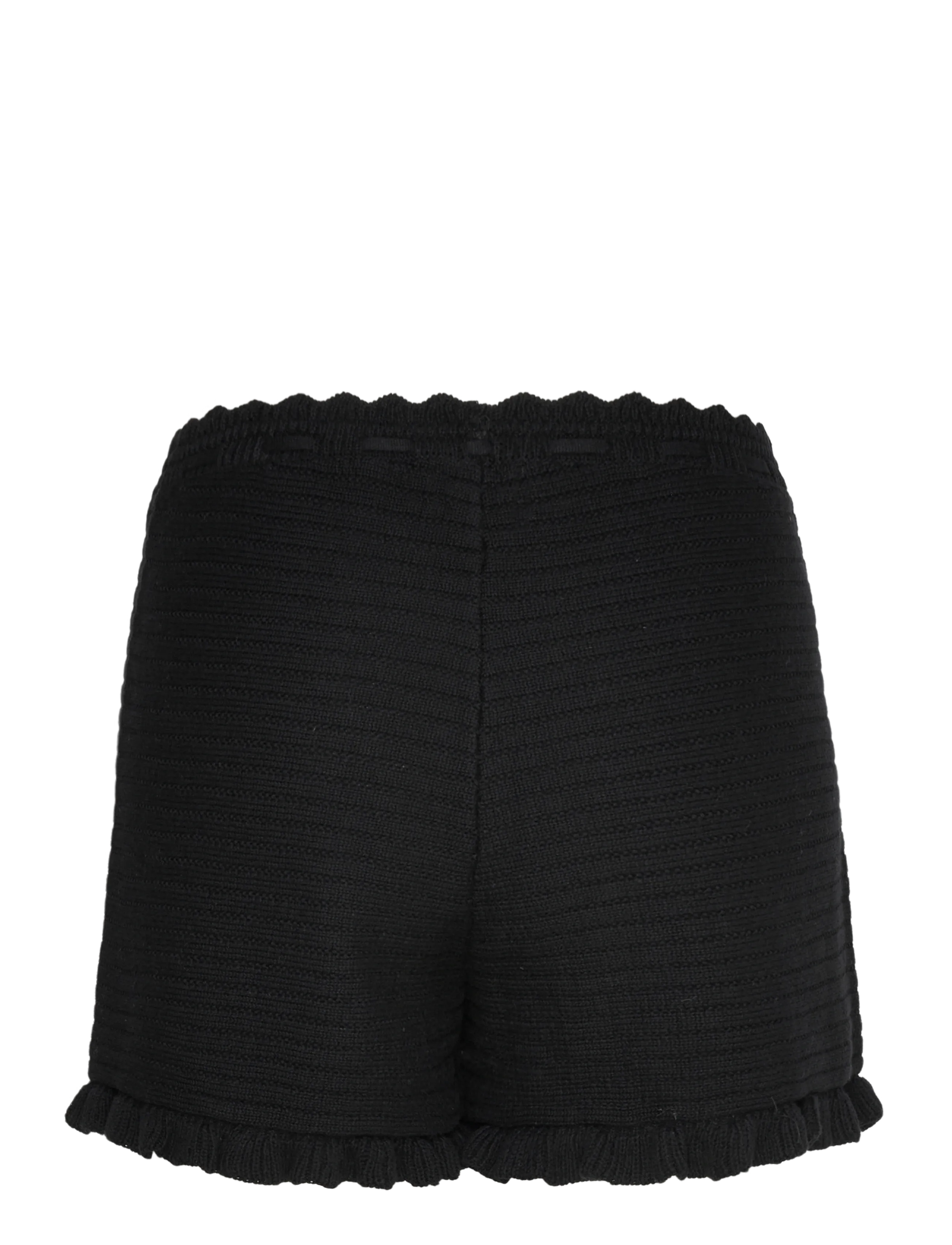Monki - Mini knitted shorts - freizeitshorts - black dark - 1