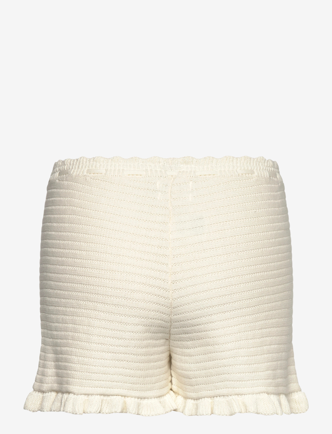 Monki - Mini knitted shorts - casual shorts - white dusty light - 1