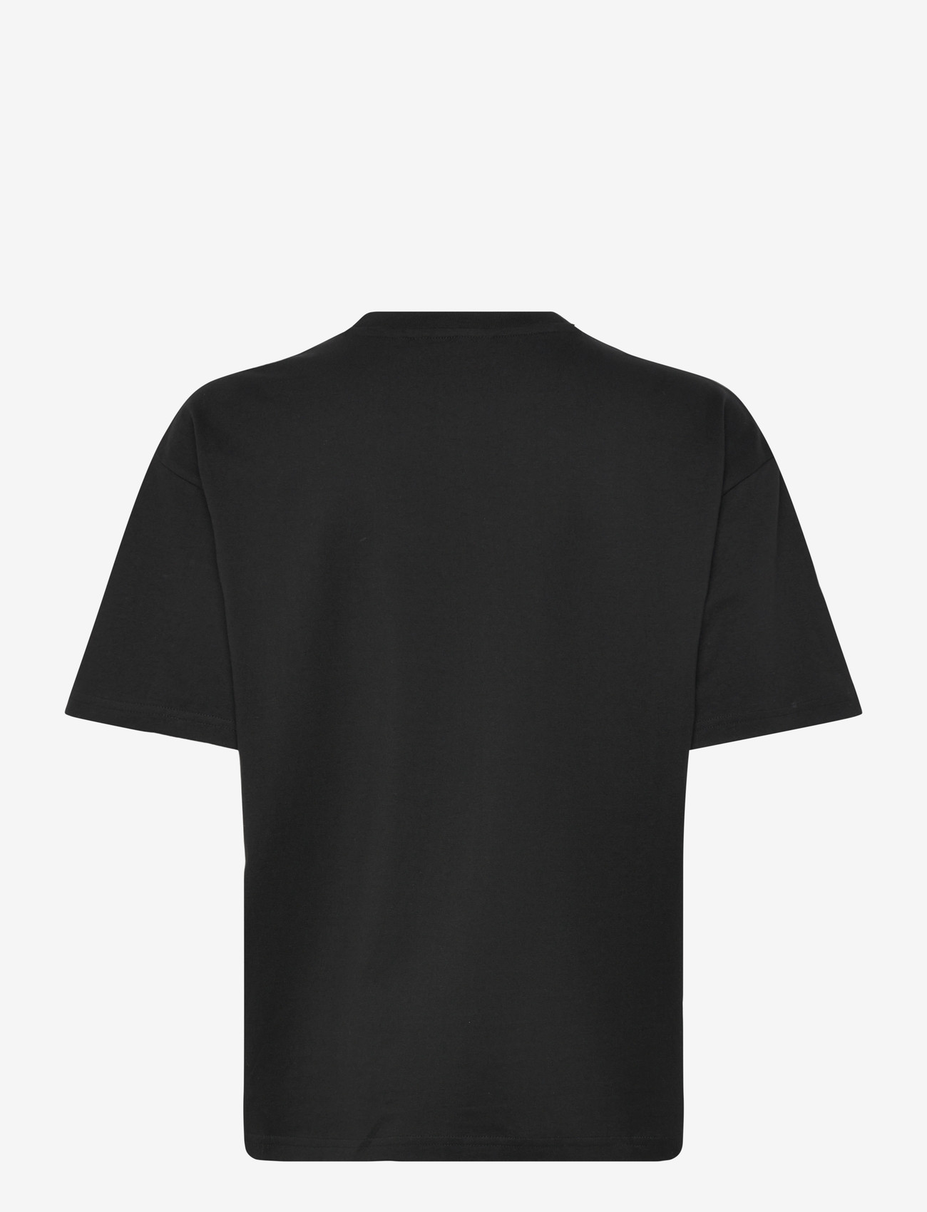 Monki - Boxy Cotton T-shirt - t-shirts - black dark - 1