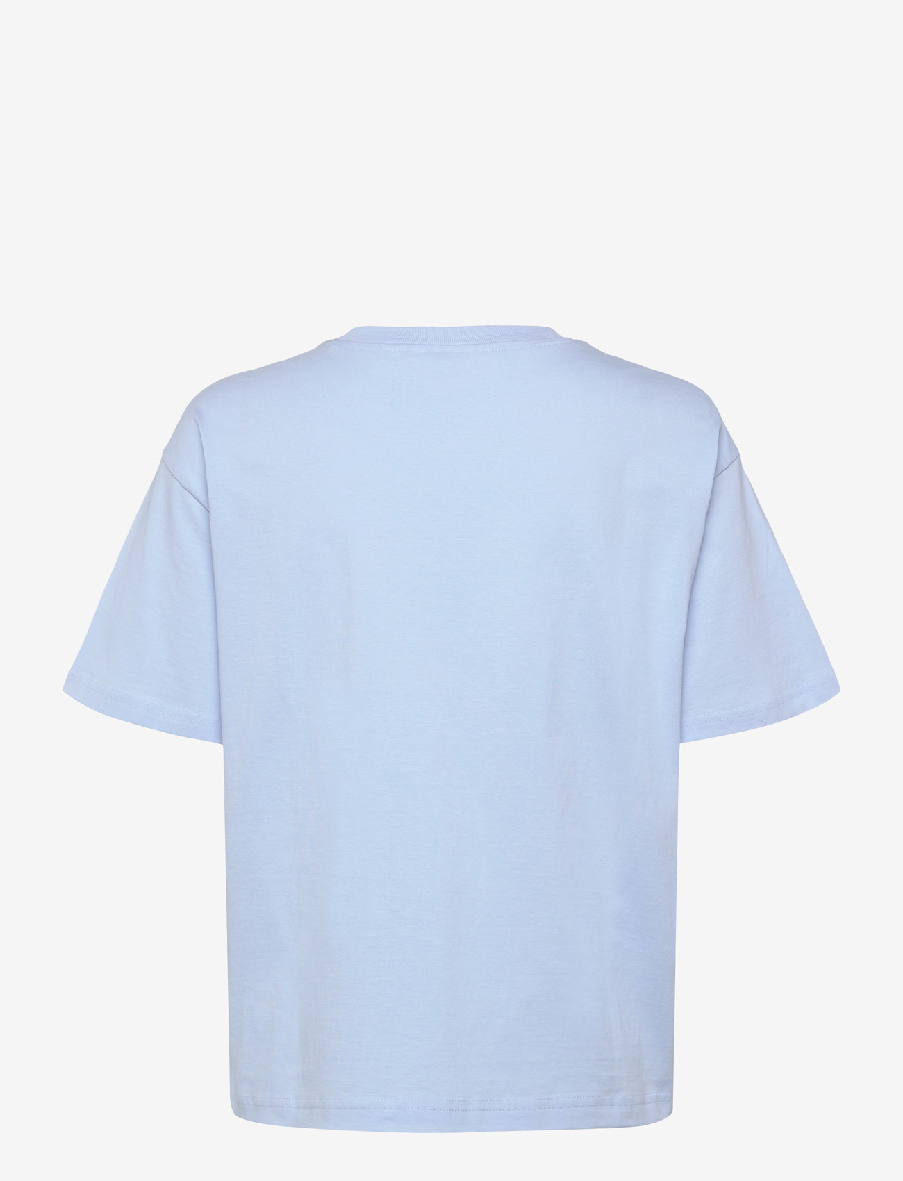 Monki - Boxy Cotton T-shirt - t-shirts - blue light - 1