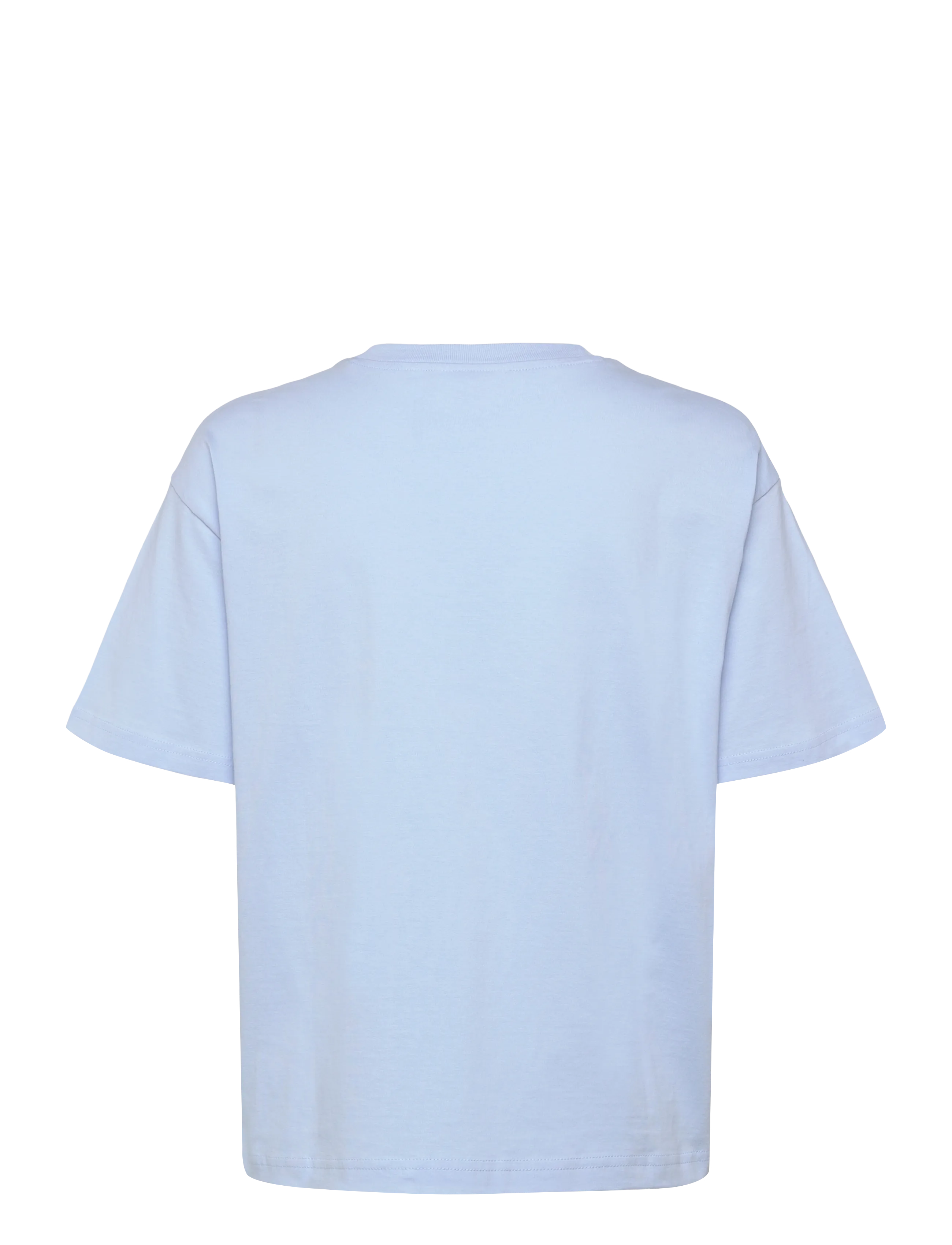 Monki - Boxy Cotton T-shirt - t-shirts - blue light - 1