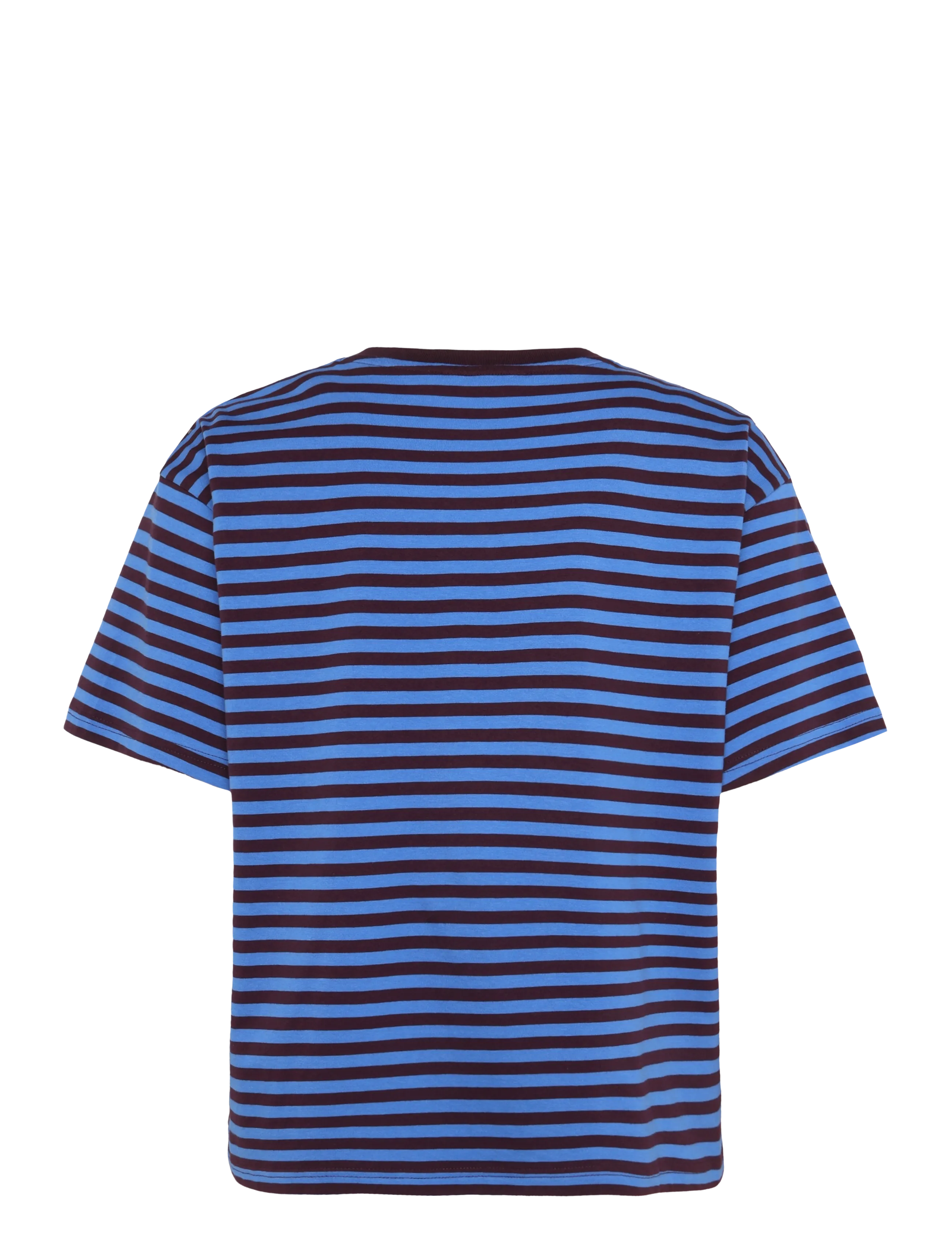 Monki - Boxy Cotton T-shirt - t-shirts - blue medium - 1