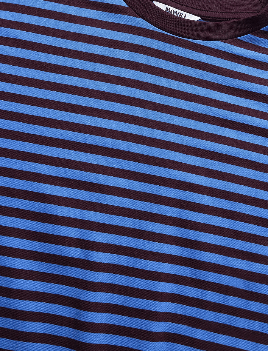 Monki - Boxy Cotton T-shirt - t-shirts - blue medium - 2
