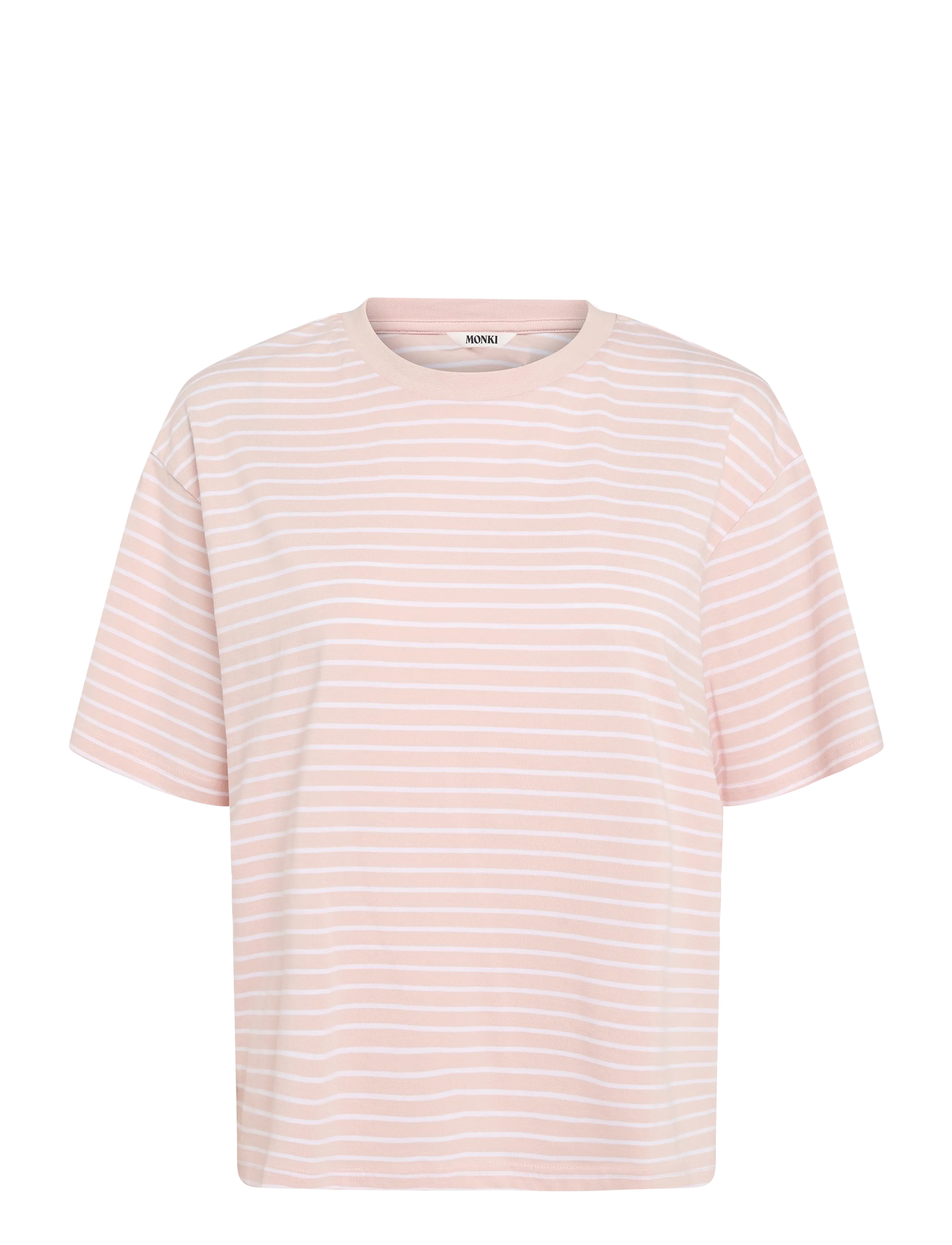 Monki Boxy Cotton T-Shirt, S, T-shirts & Oberteile, Rosa - Short-sleeved, Frauen