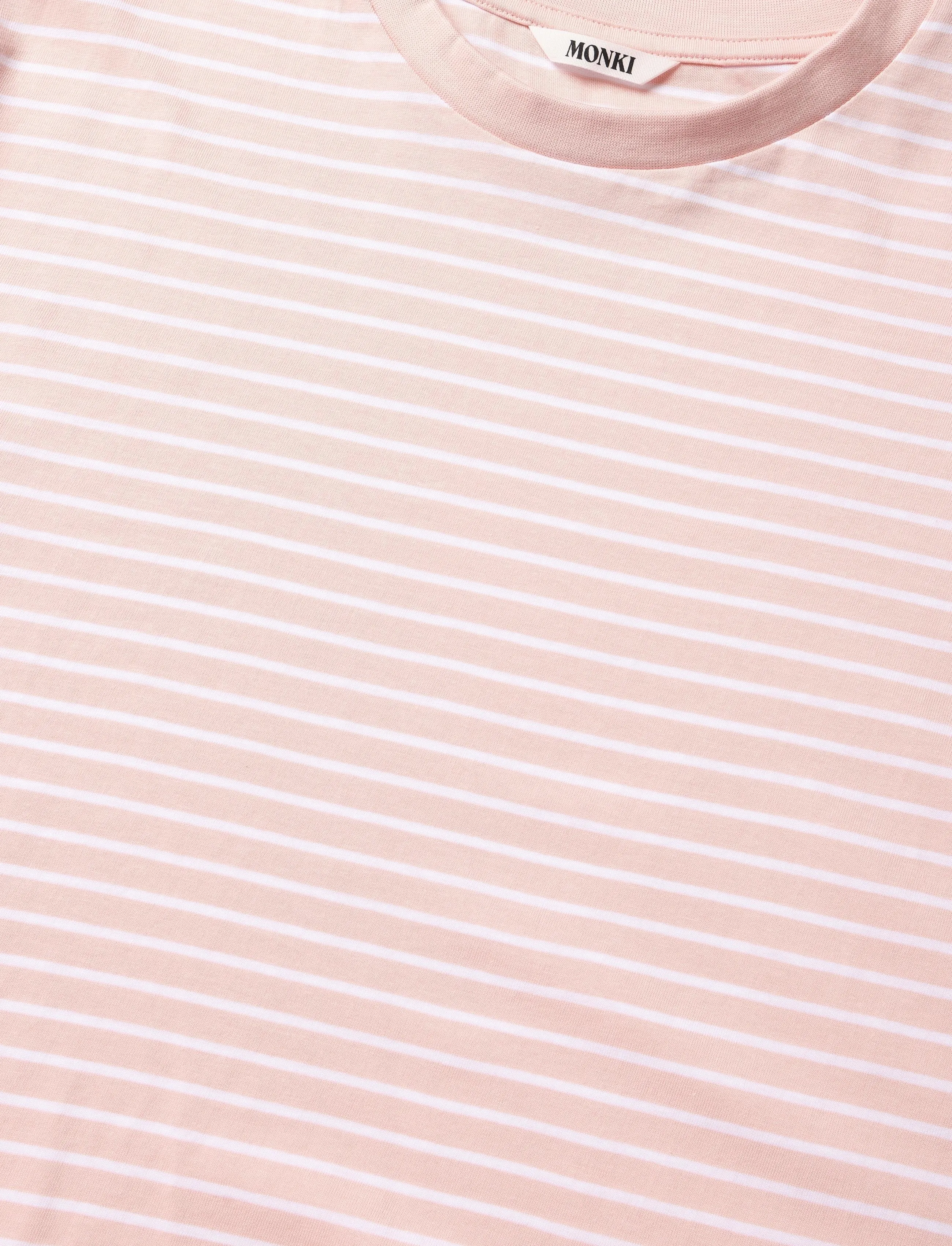 Monki - Boxy Cotton T-shirt - t-shirts - pink dusty light - 2