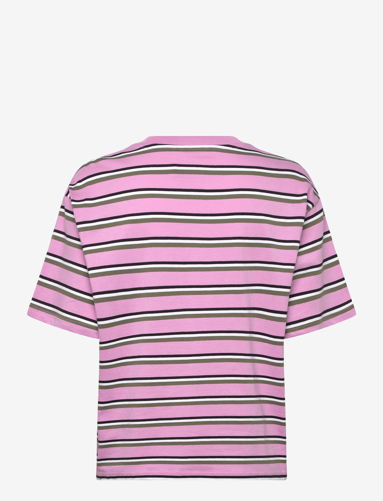 Monki - Boxy Cotton T-shirt - t-shirts - pink medium - 1