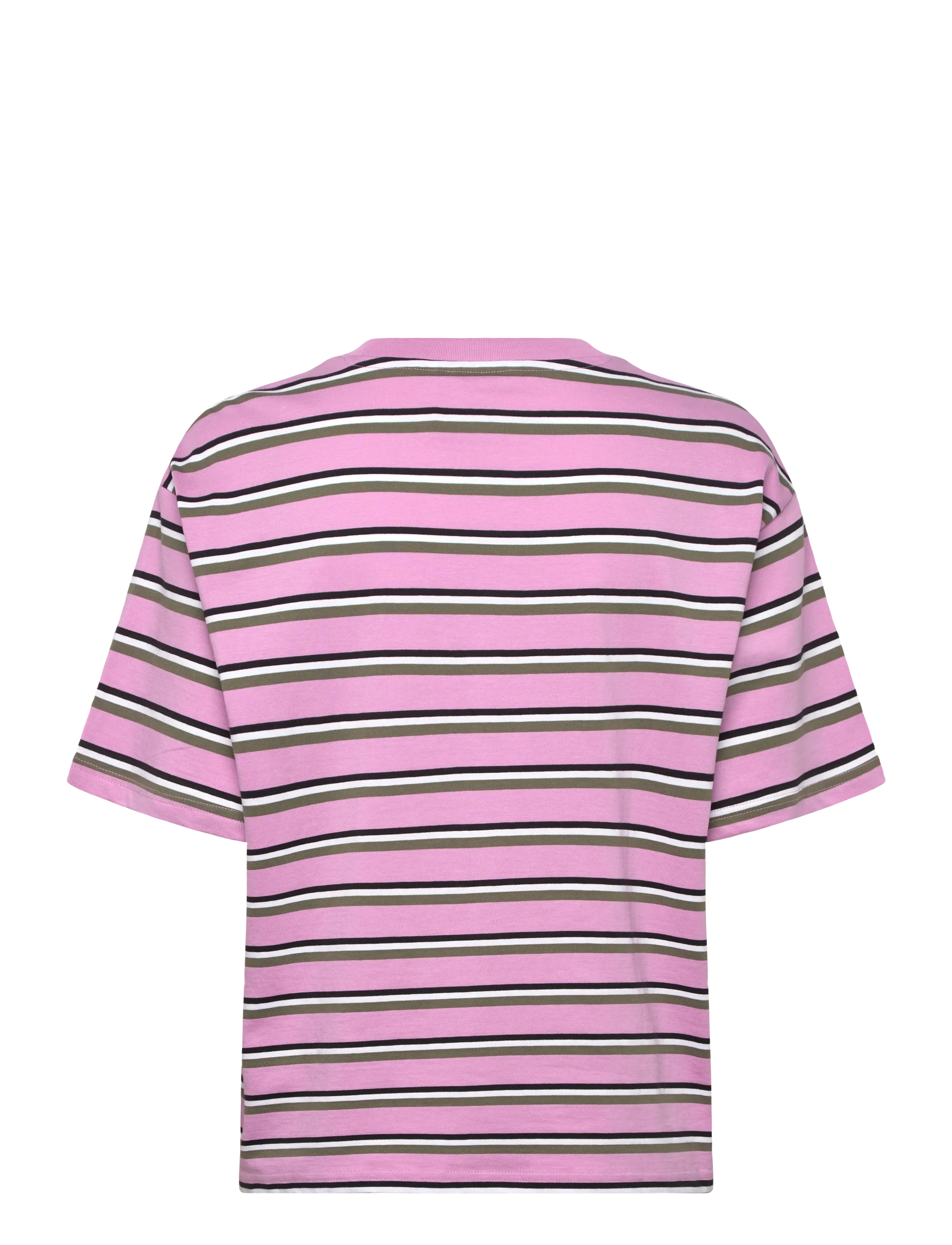 Monki - Boxy Cotton T-shirt - t-shirts - pink medium - 1