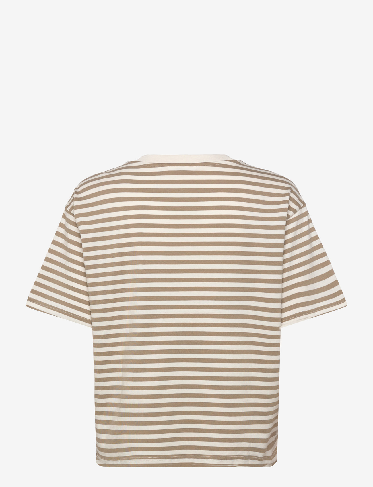 Monki - Boxy Cotton T-shirt - t-shirts - white dusty light - 1