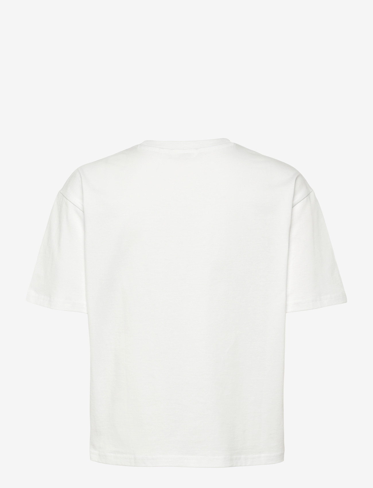 Monki - Boxy Cotton T-shirt - t-shirts - white light - 1
