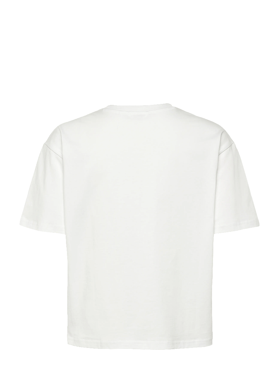 Monki - Boxy Cotton T-shirt - t-shirts - white light - 1