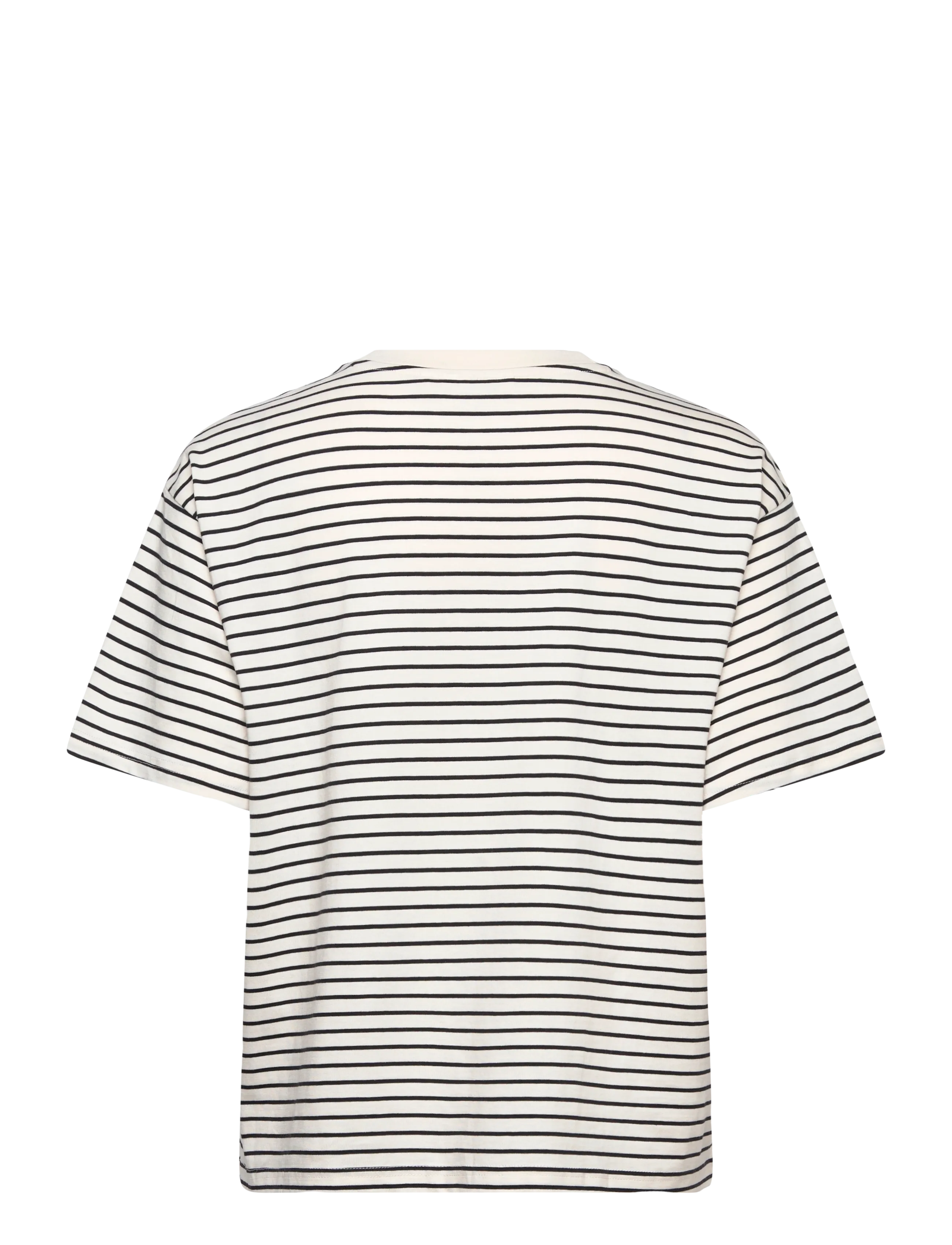 Monki - Boxy Cotton T-shirt - t-shirts - white light/black - 1