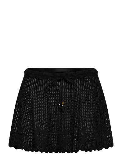 Monki Mini knitted skirt - Stickade kjolar - BLACK DARK / black