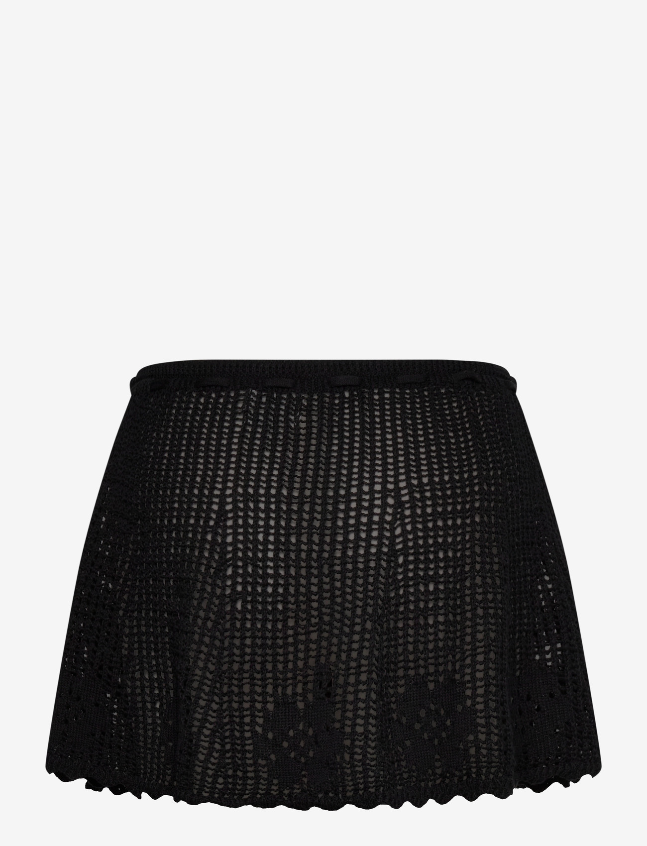 Monki - Mini knitted skirt - strikkede nederdele - black dark - 1