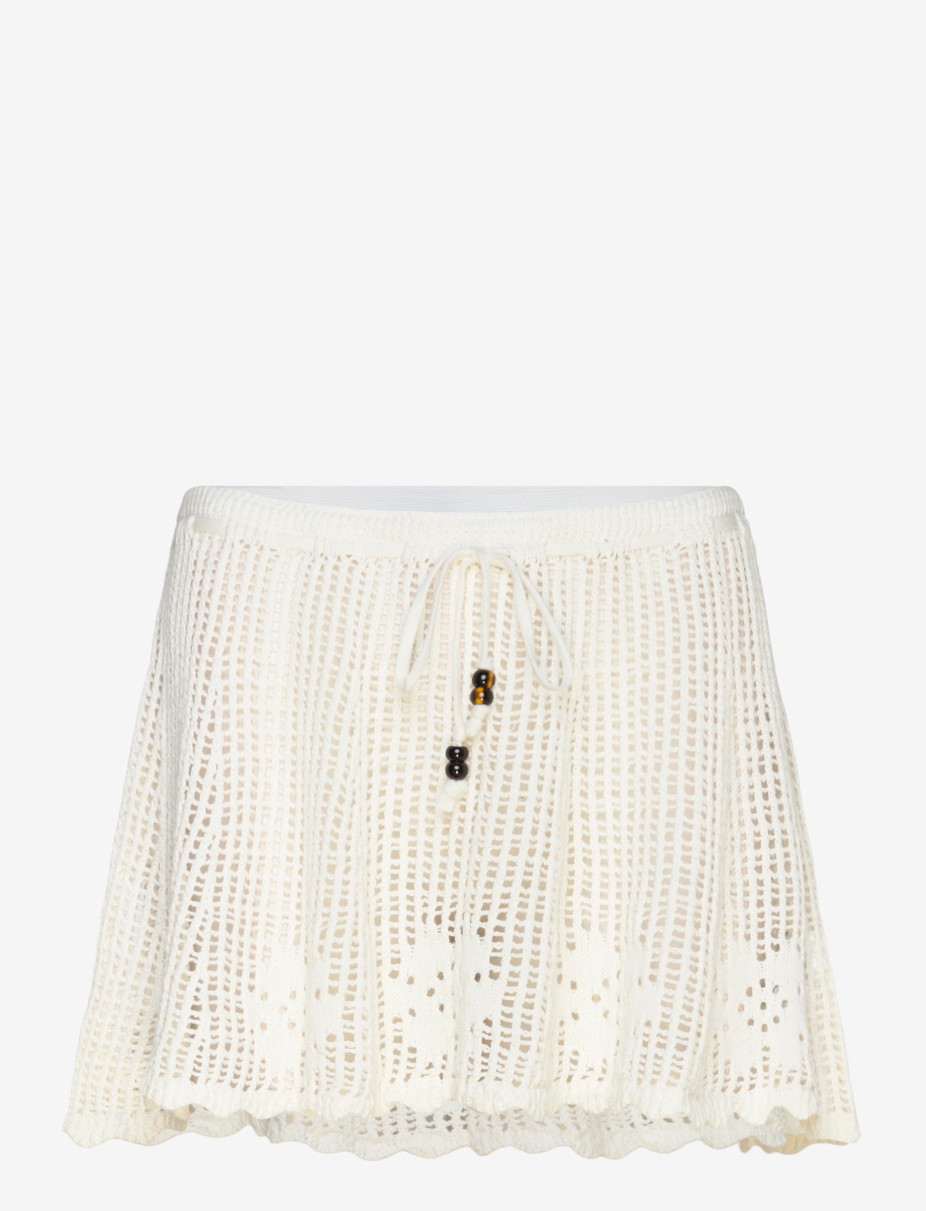 Monki - Mini knitted skirt - stickade kjolar - white dusty light - 0