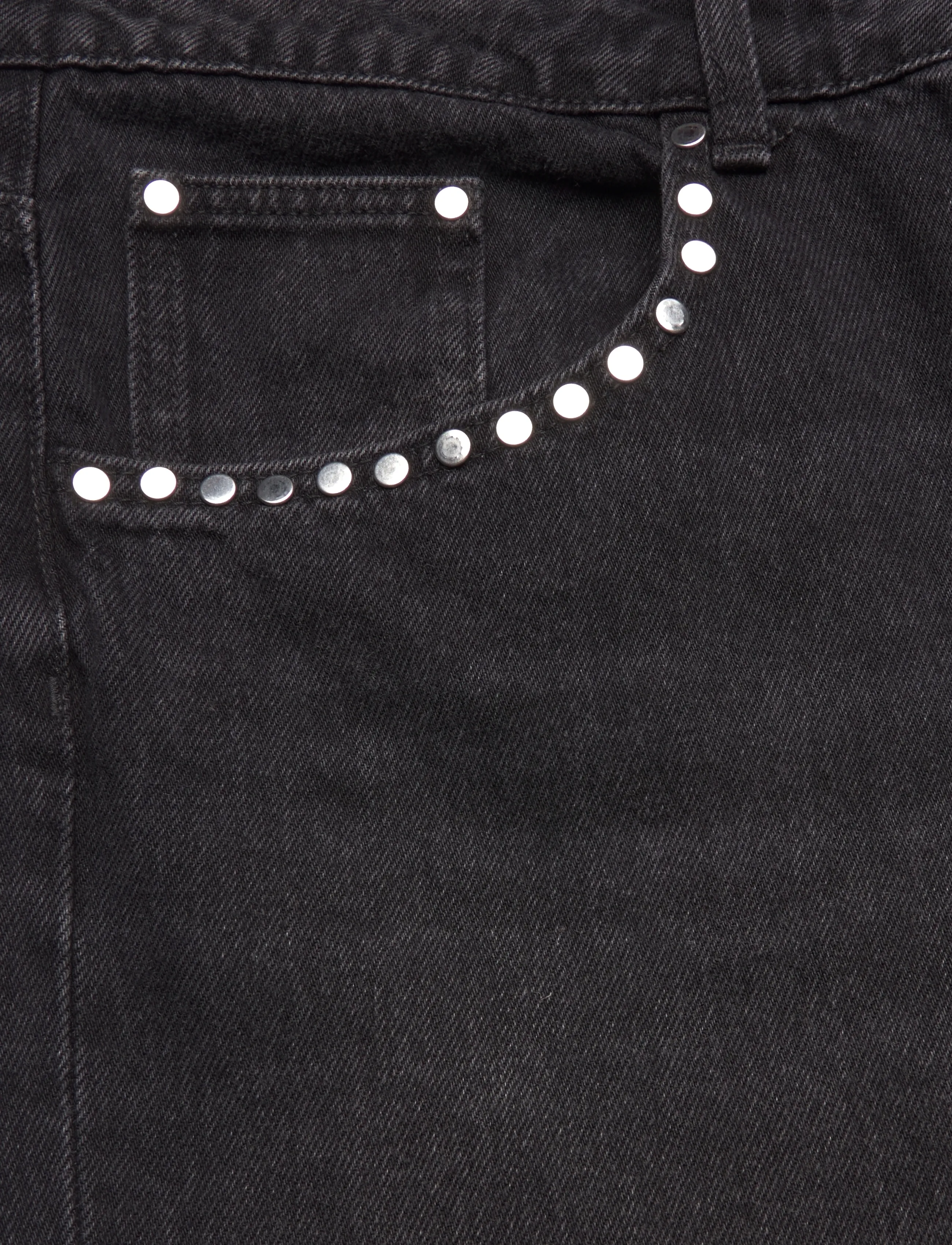Monki - Imoo Straight Studded Jeans - gerade jeans - washed black - 2